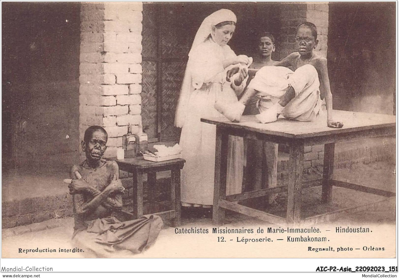 AICP2-ASIE-0198 - Catéchistes Missionnaires De Marie-immaculée - HINDOUSTAN - Léproserie - Kumbakonam - India