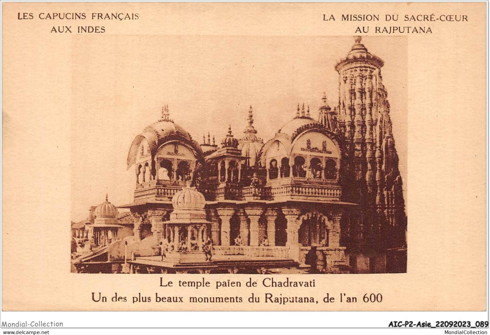 AICP2-ASIE-0167 - Le Temple Païen De CHADRAVATI - Un Des Plus Beaux Monuments Du RAJPUTANA De L'an 600 - India