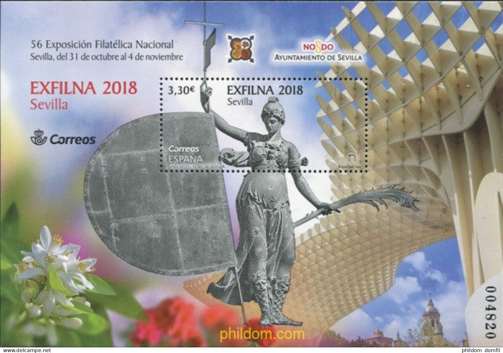 593407 MNH ESPAÑA 2018 56 EXOSICION FILATELICA NACONAL - EXFILNA-2018 SEVILLA - Unused Stamps
