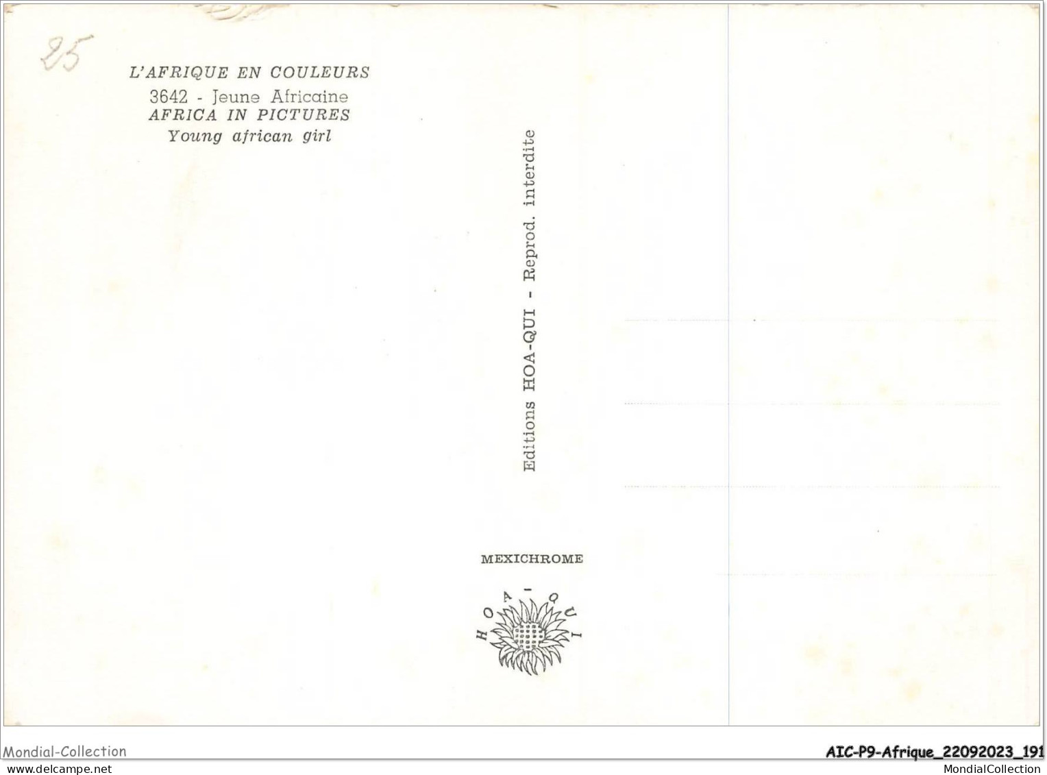 AICP9-AFRIQUE-1058 - L'AFRIQUE EN COULEURS - Jeune Africaine - Zonder Classificatie