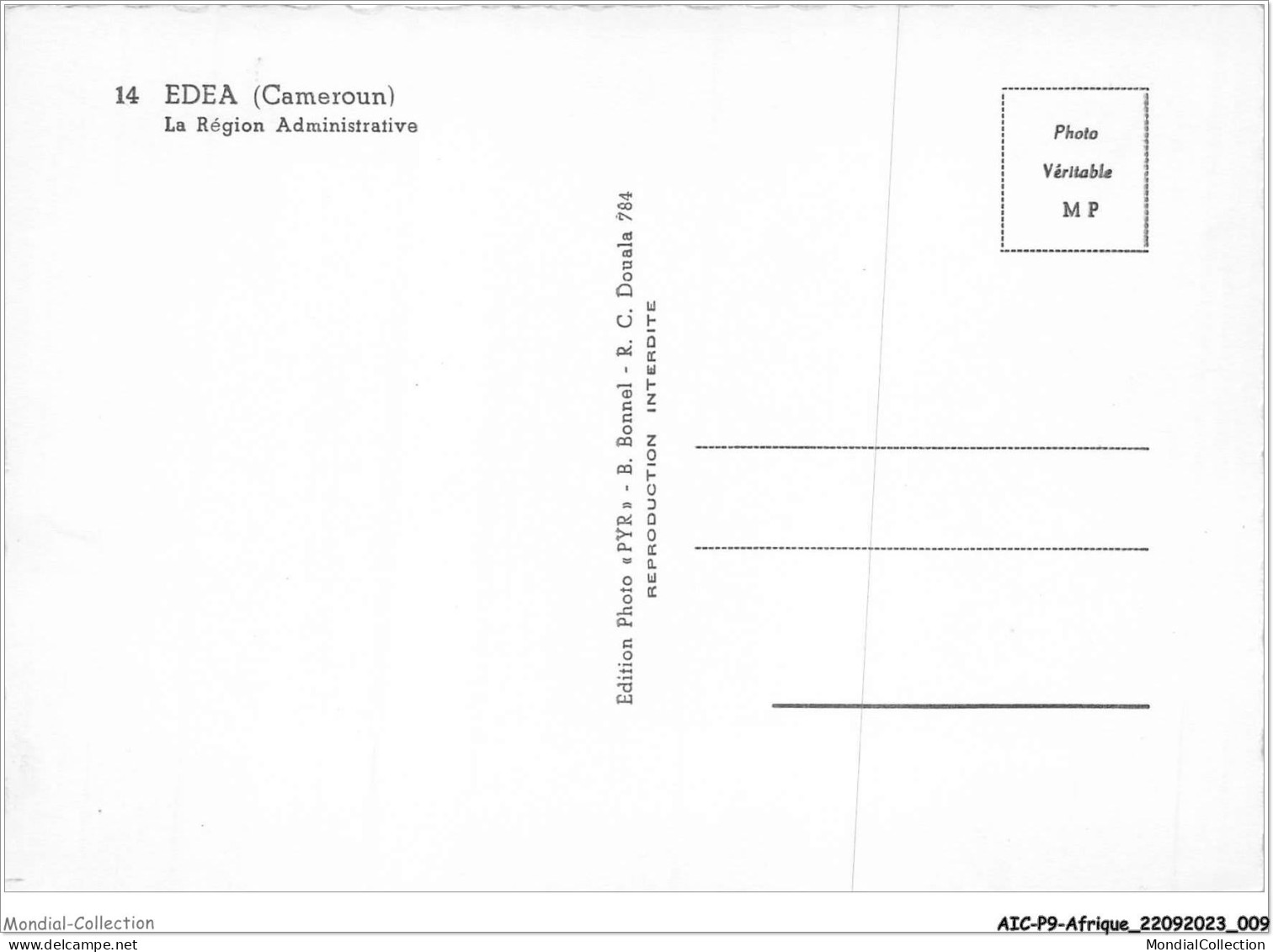 AICP9-AFRIQUE-0968 - EDEA - La Region Administrative - Camerun