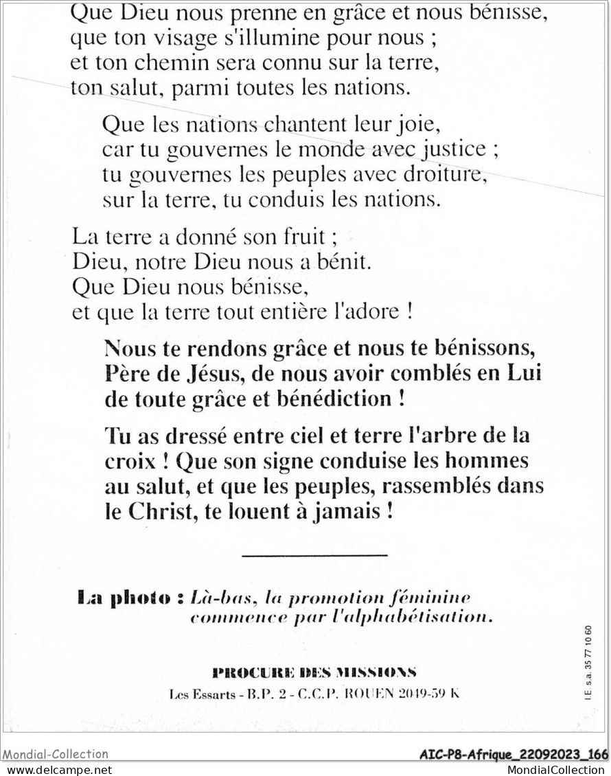 AICP8-AFRIQUE-0937 - Là-bas - La Promotion Féminine Commence Par L'alphabétisation - Zonder Classificatie