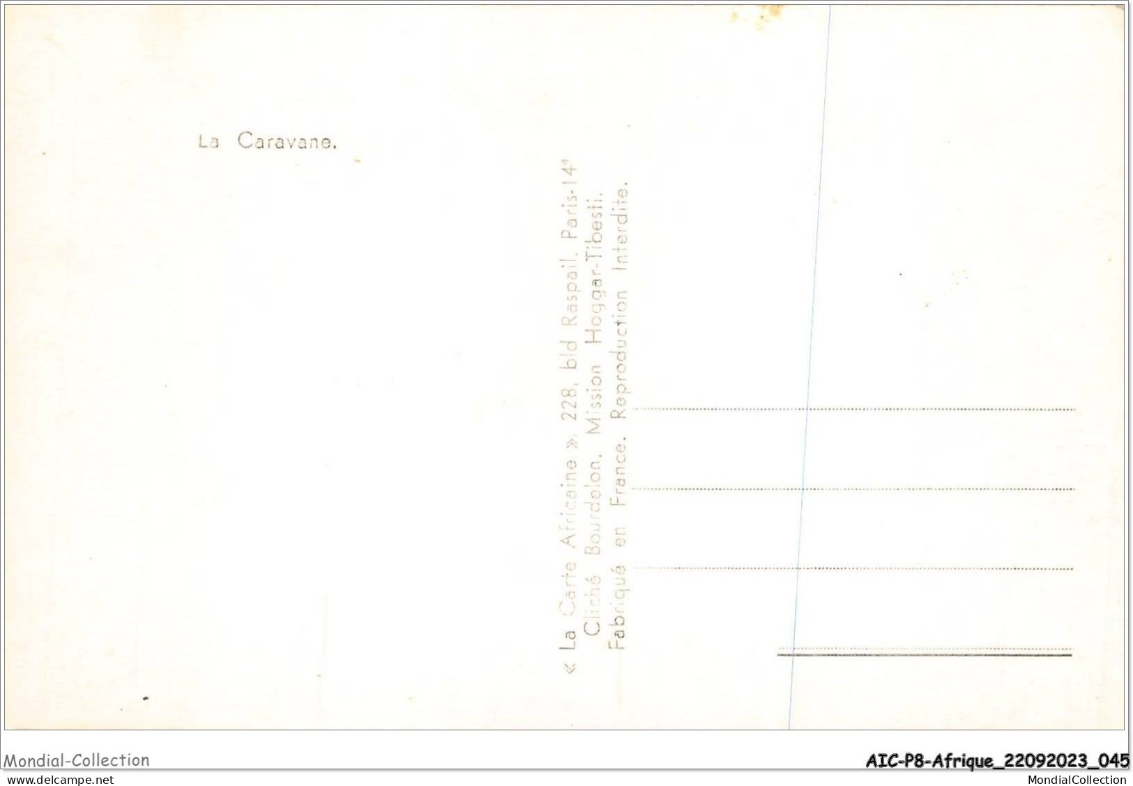 AICP8-AFRIQUE-0877 - La Caravane - Zonder Classificatie