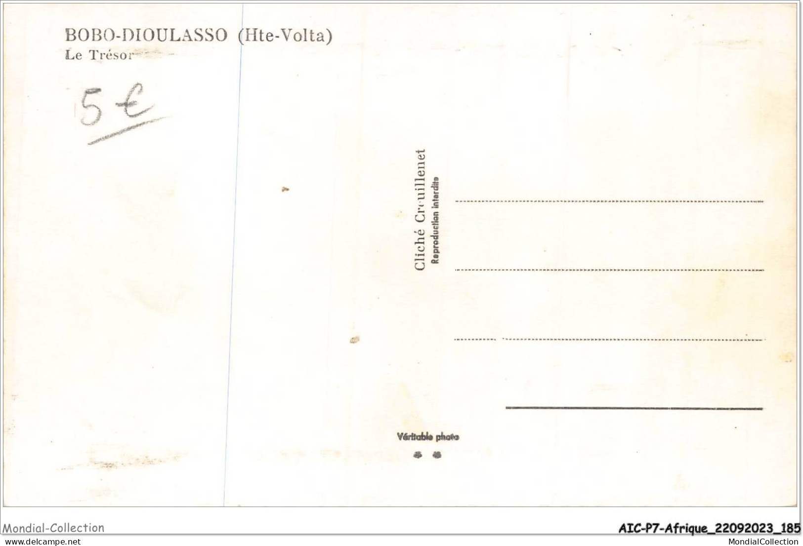 AICP7-AFRIQUE-0830 - BOBO-DIOULASSO - Le Trésor - Burkina Faso