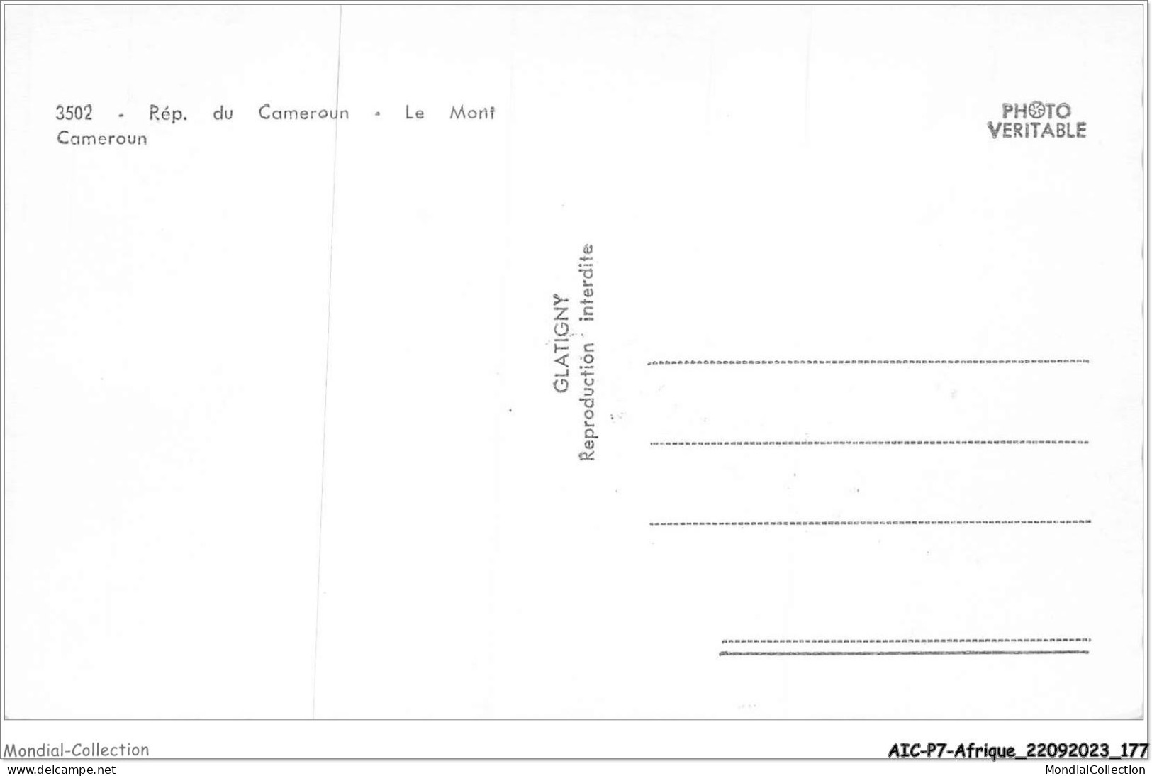 AICP7-AFRIQUE-0826 - REP DU CAMEROUN - Le Mont Cameroun - Kamerun