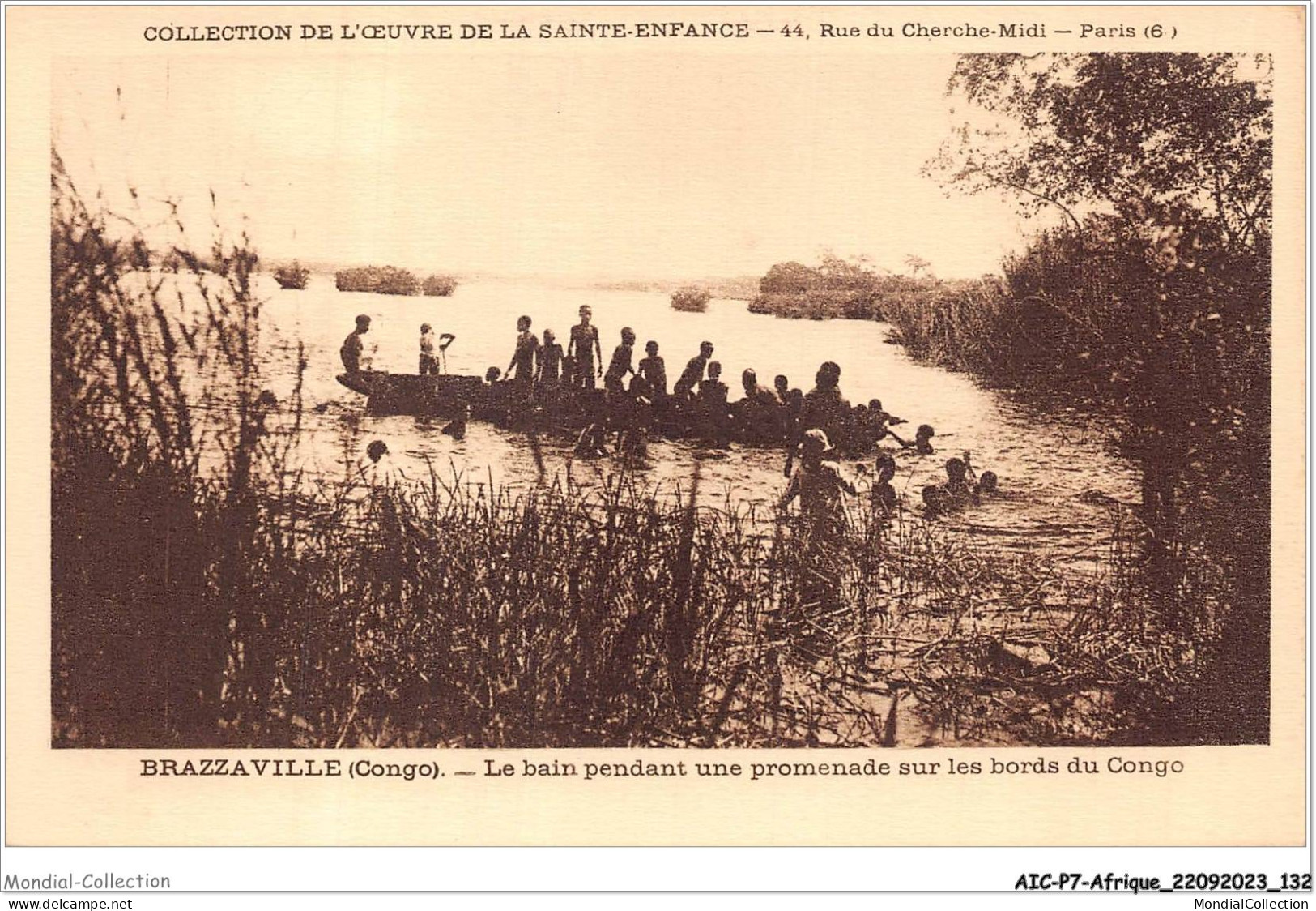 AICP7-AFRIQUE-0804 - BRAZZAVILLE - Le Bain Pendant Une Promenade Sur Les Bords Du Congo - Brazzaville