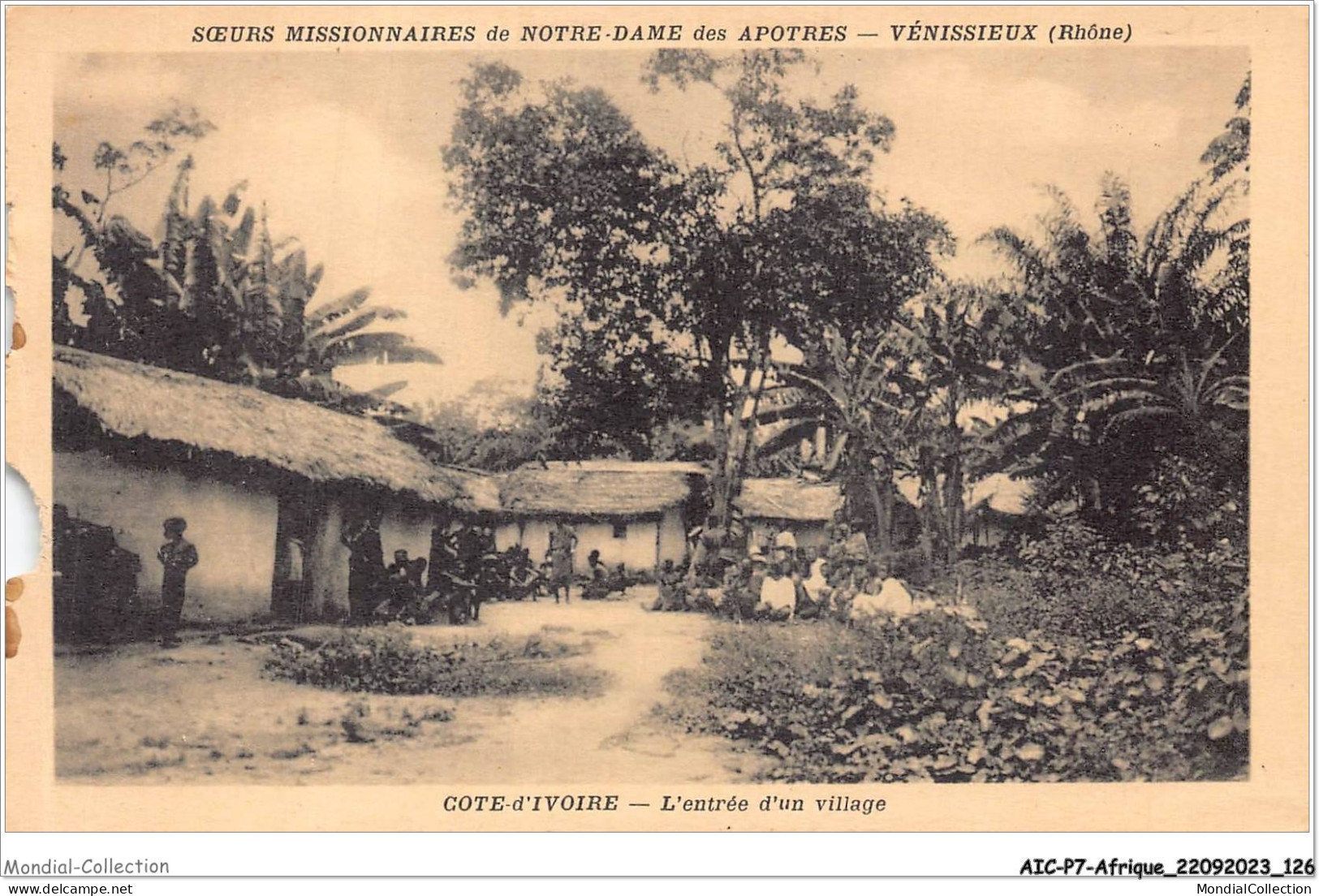 AICP7-AFRIQUE-0801 - COTE D'IVOIRE - L'entrée Du Village - Côte-d'Ivoire