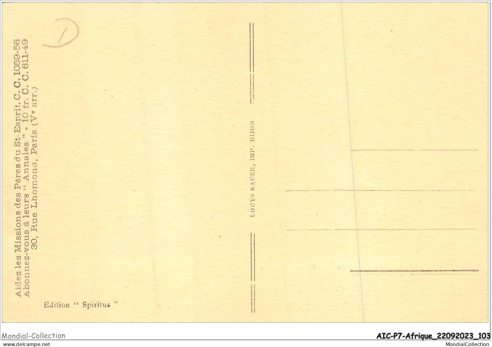 AICP7-AFRIQUE-0789 - AFRIQUE ORIENTALE - Mgr Allgeyer Dans Une Station - Unclassified