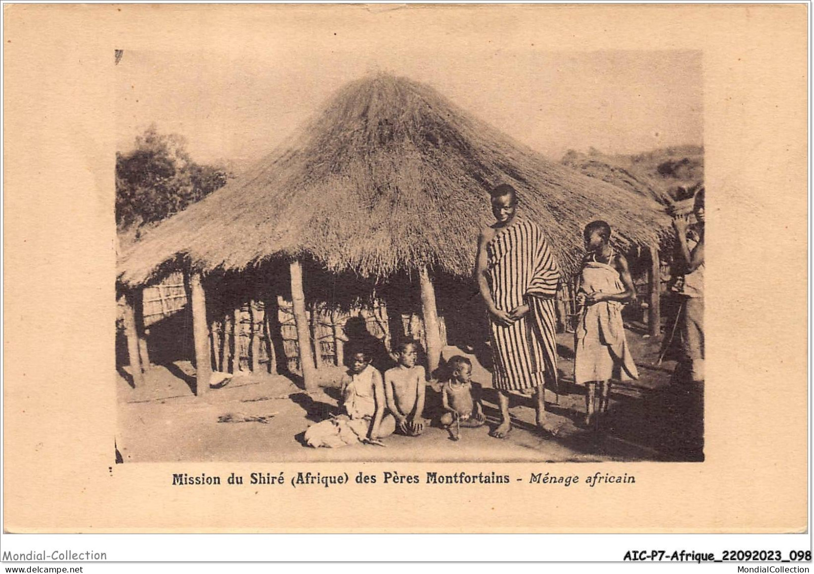 AICP7-AFRIQUE-0787 - MISSION DU SHIRE DES PERES MONTFORTAINS - Ménage Africain - Ethiopie