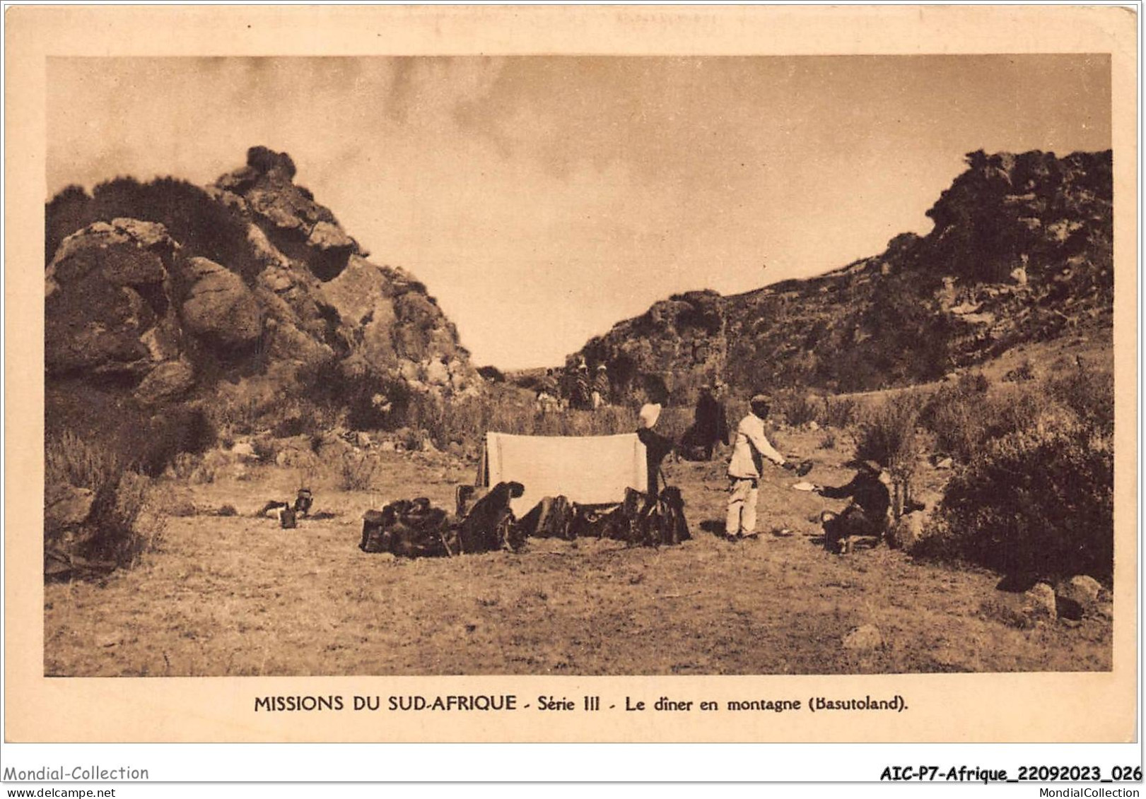 AICP7-AFRIQUE-0751 - MISSIONS DU SUD-AFRIQUE - Le Dîner En Montagne - Südafrika