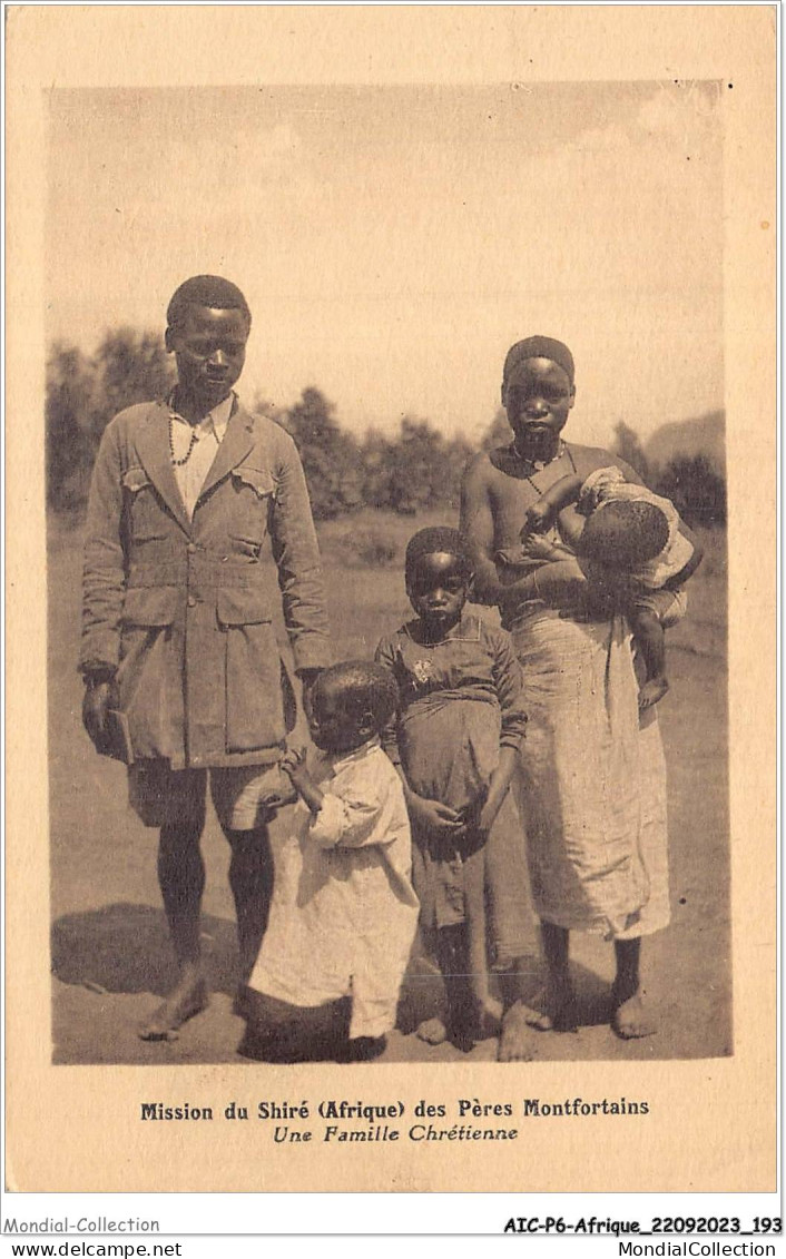 AICP6-AFRIQUE-0714 - MISSION DU SHIRE DES PERES MONTFORTAINS - Une Famille Chrétienne - Ethiopië