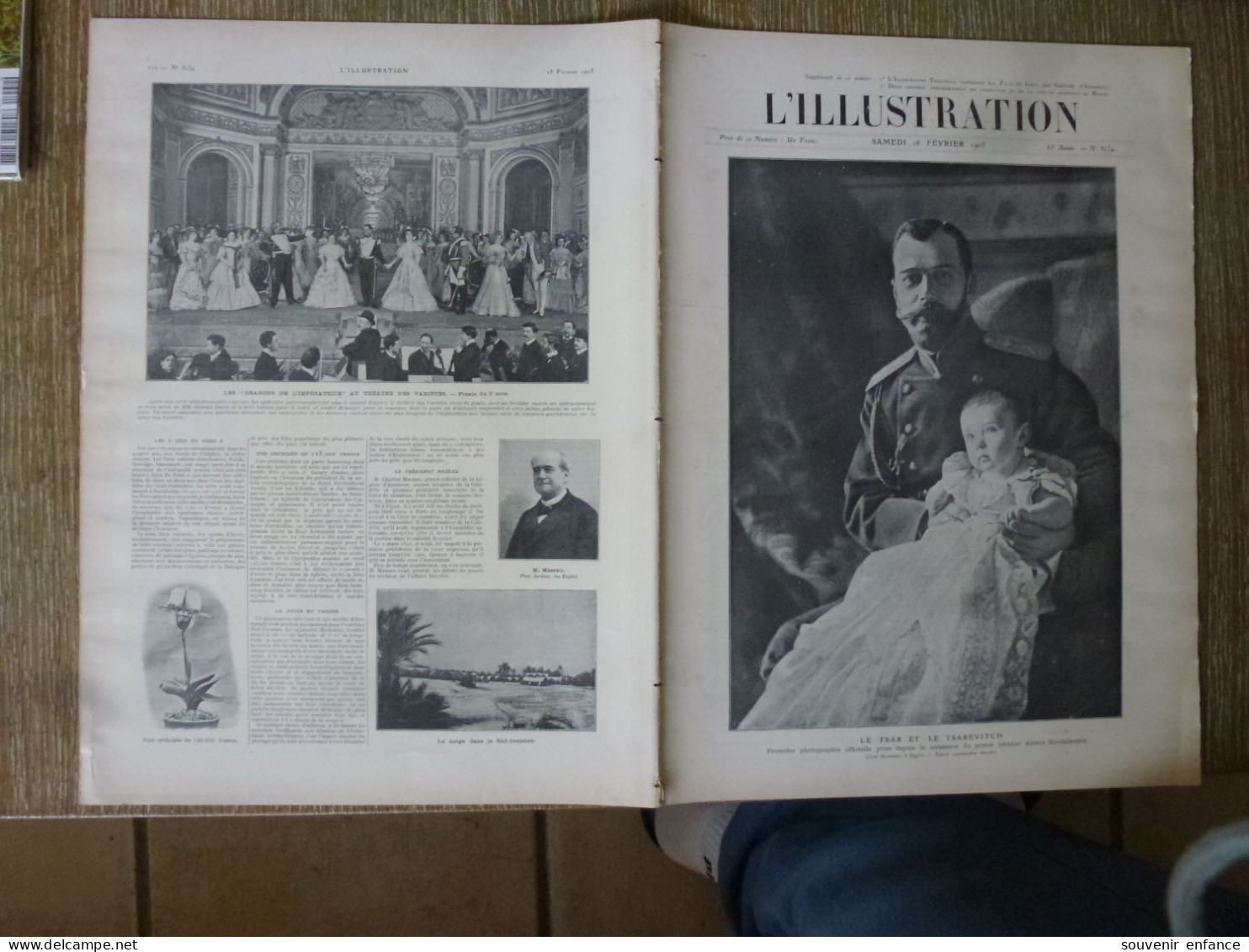 L'Illustration Fevrier 1905 Tsar Tsarevitch Nicolaïevitch Jeux Du Nord Stockholm Académie Julian Famille Impériale Russe - L'Illustration