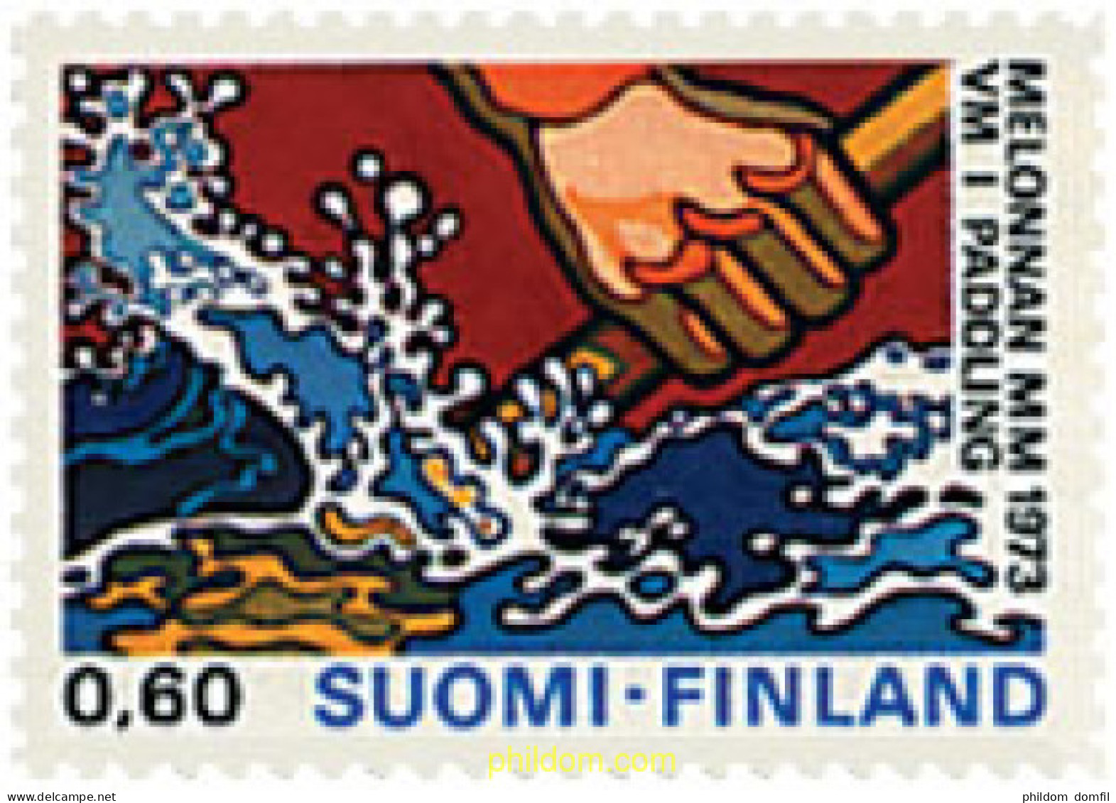 65326 MNH FINLANDIA 1973 CAMPEONATO DEL MUNDO DE CANOA - Unused Stamps