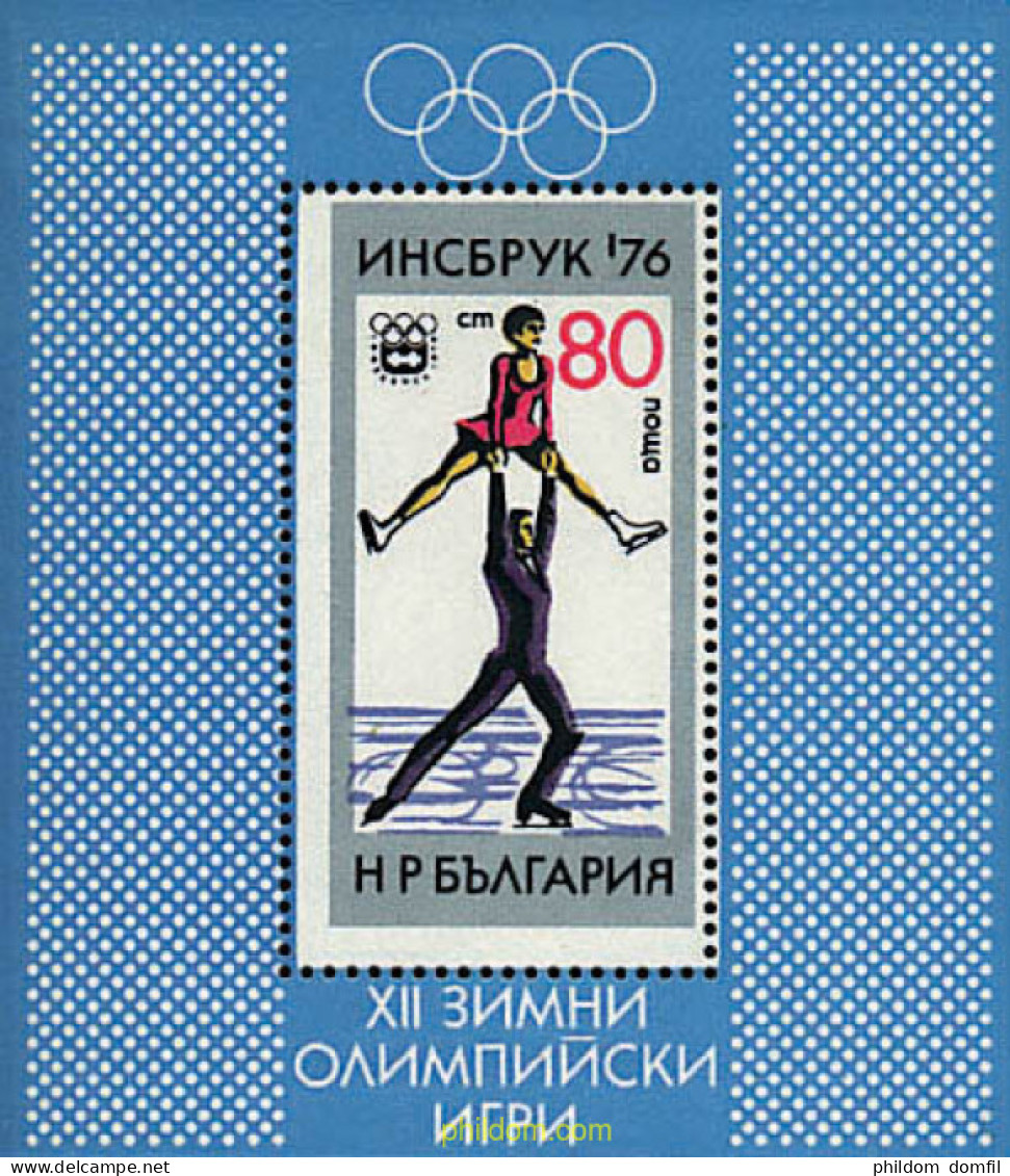 81577 MNH BULGARIA 1976 12 JUEGOS OLIMPICOS INVIERNO INNSBRUCK 1976 - Unused Stamps