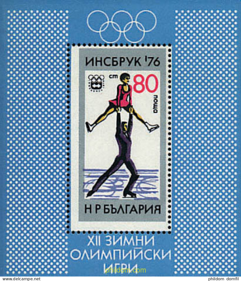 81577 MNH BULGARIA 1976 12 JUEGOS OLIMPICOS INVIERNO INNSBRUCK 1976 - Nuovi