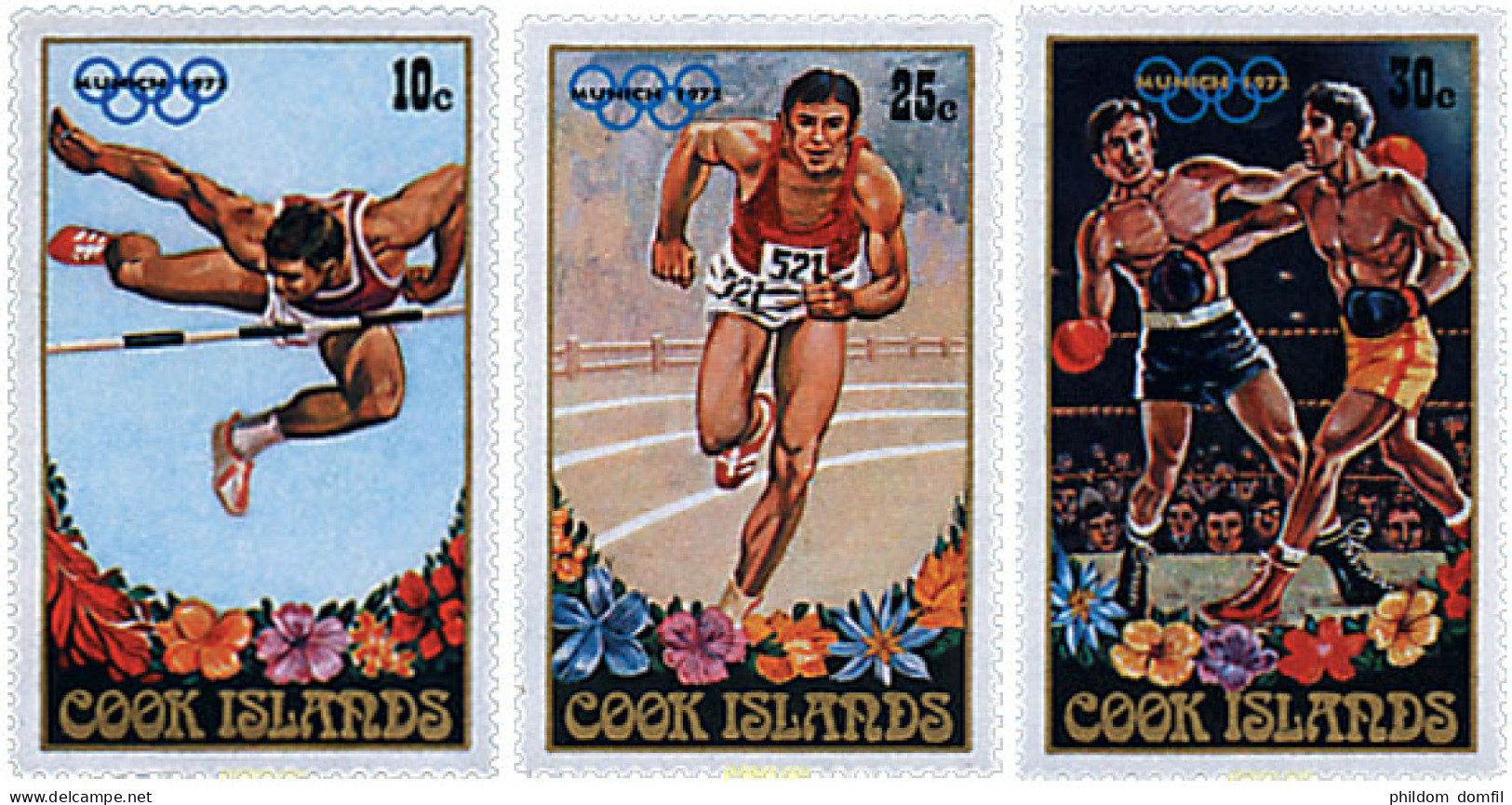 82723 MNH COOK Islas 1972 20 JUEGOS OLIMPICOS VERANO MUNICH 1972 - Cook Islands