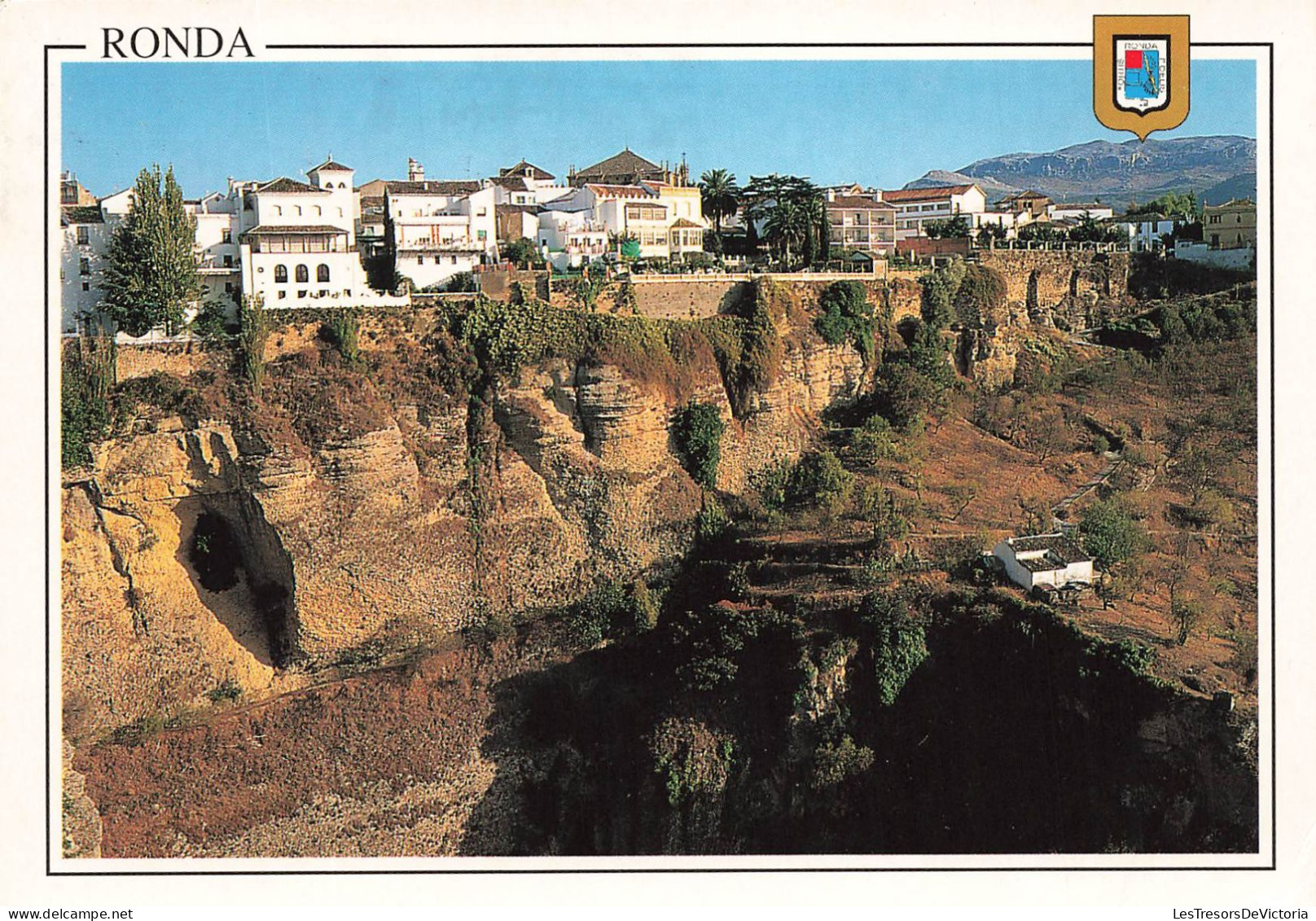 ESPAGNE - Ronda - Maisons Sur Le Tajo - Carte Postale - Málaga