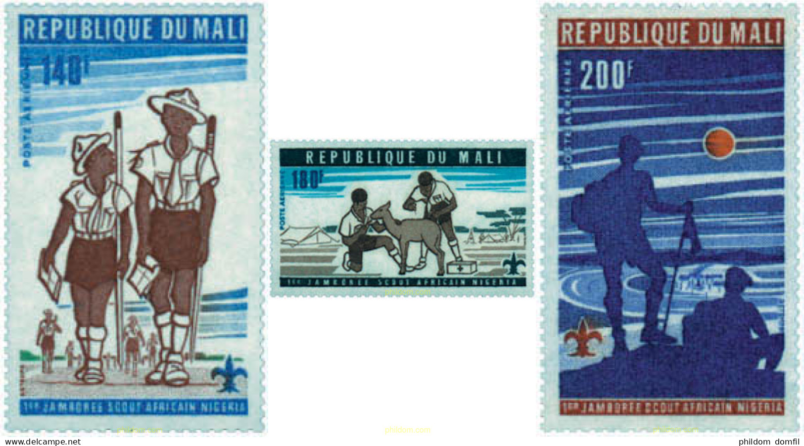 47537 MNH MALI 1976 1 JAMBOREE AFRICANO - Mali (1959-...)