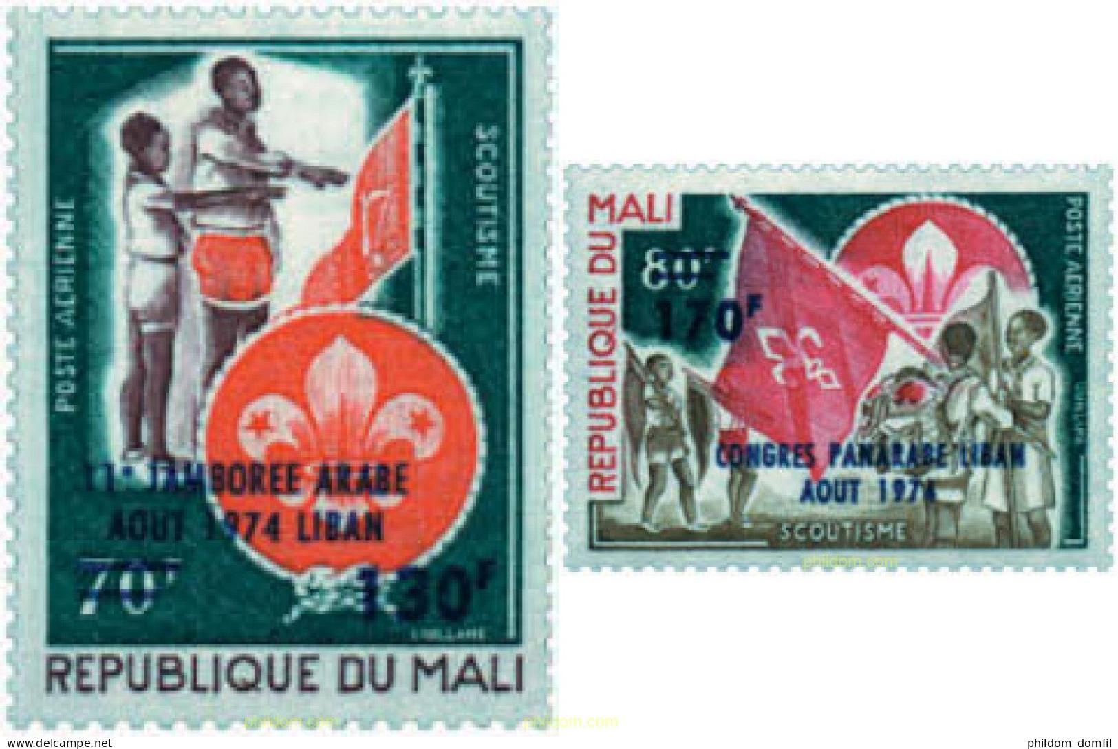 38133 MNH MALI 1974 11 JAMBOREE ARABE - Mali (1959-...)