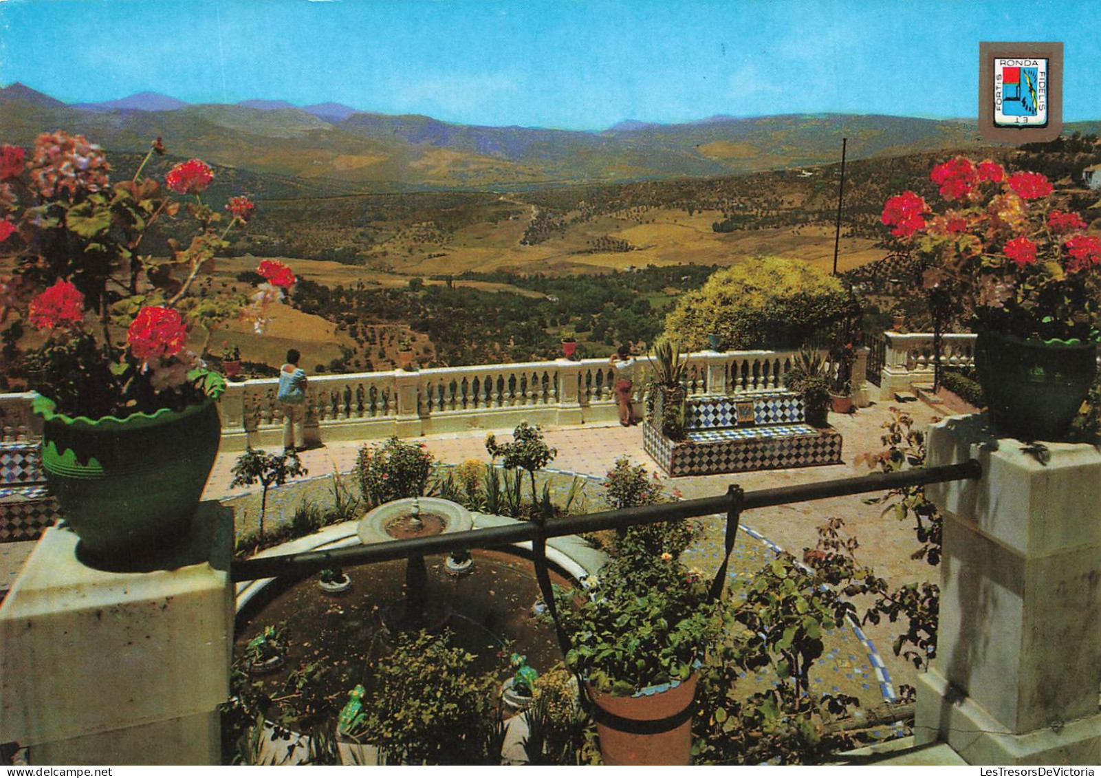 ESPAGNE - Ronda - Jardins - Casa Don Bosco - Carte Postale - Málaga