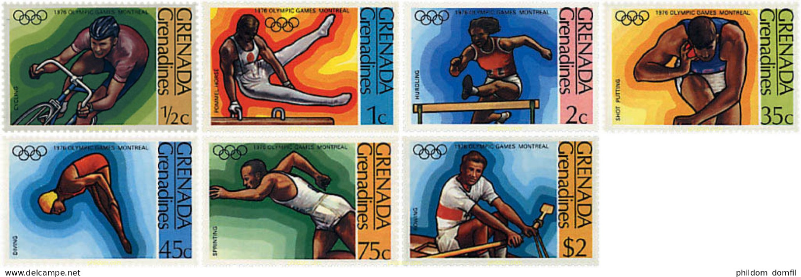 42195 MNH GRANADA GRANADINAS 1976 21 JUEGOS OLIMPICOS VERANO MONTREAL 1976 - Grenada (1974-...)