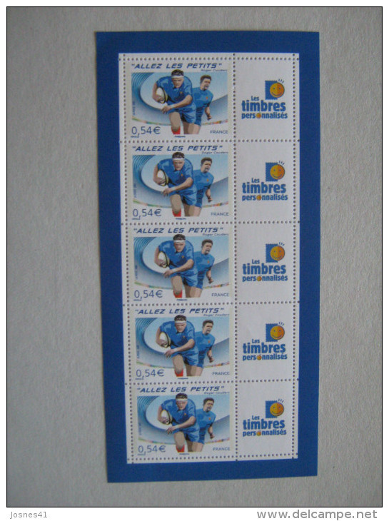 FRANCE       F 4032A  * *    No YT 4032  ALLEZ LES PETITS RUGBY FEUILLET DE 5 TIMBRES - Other & Unclassified