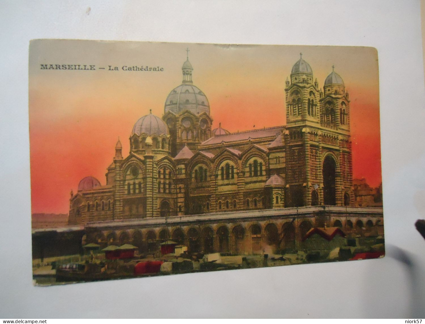 FRANCE  POSTCARDS  MARSEILLE   1931 LA CATHENTRALE STAMPS - Sonstige & Ohne Zuordnung