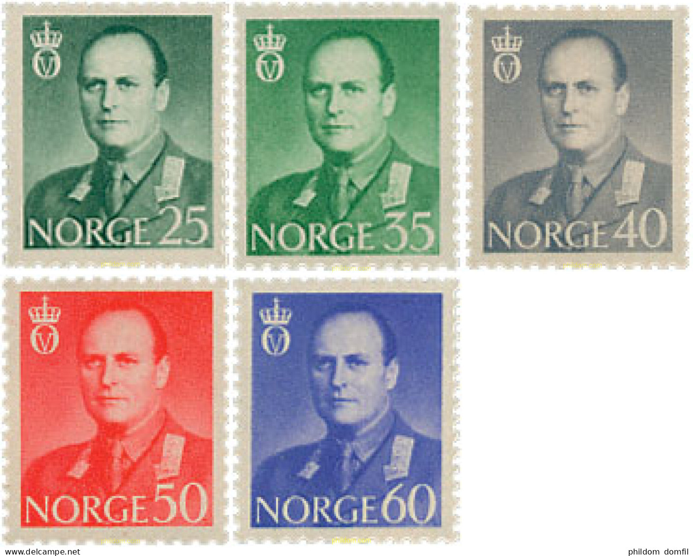 102019 MNH NORUEGA 1962 REY OLAV V - Neufs