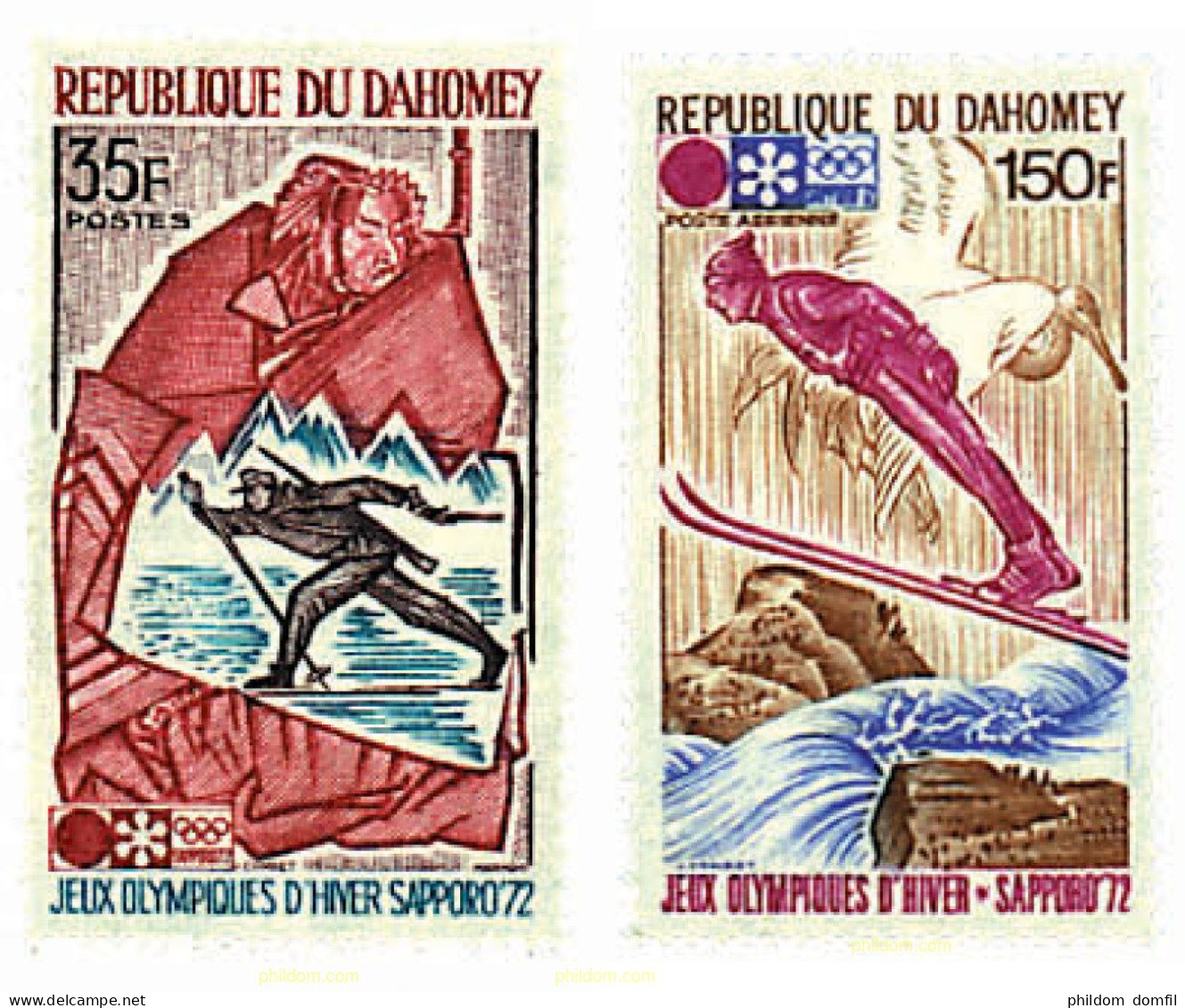 70723 MNH DAHOMEY 1972 11 JUEGOS OLIMPICOS DE INVIERNO SAPPORO 1972 - Unused Stamps