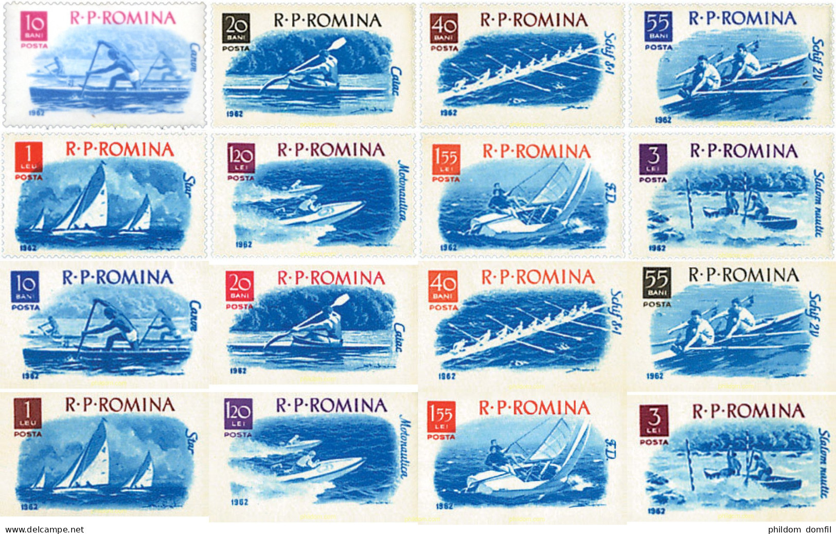 61895 MNH RUMANIA 1962 DEPORTES NAUTICOS - Other & Unclassified