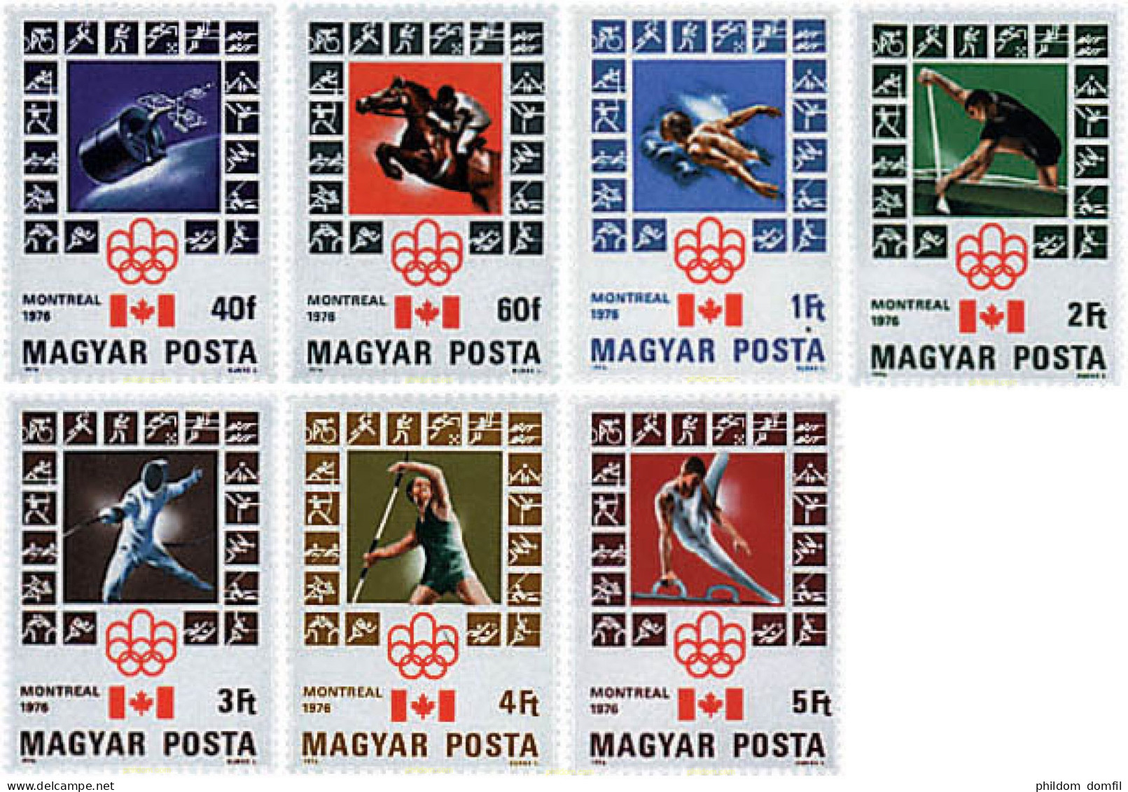 64126 MNH HUNGRIA 1976 21 JUEGOS OLIMPICOS VERANO MONTREAL 1976 - Unused Stamps