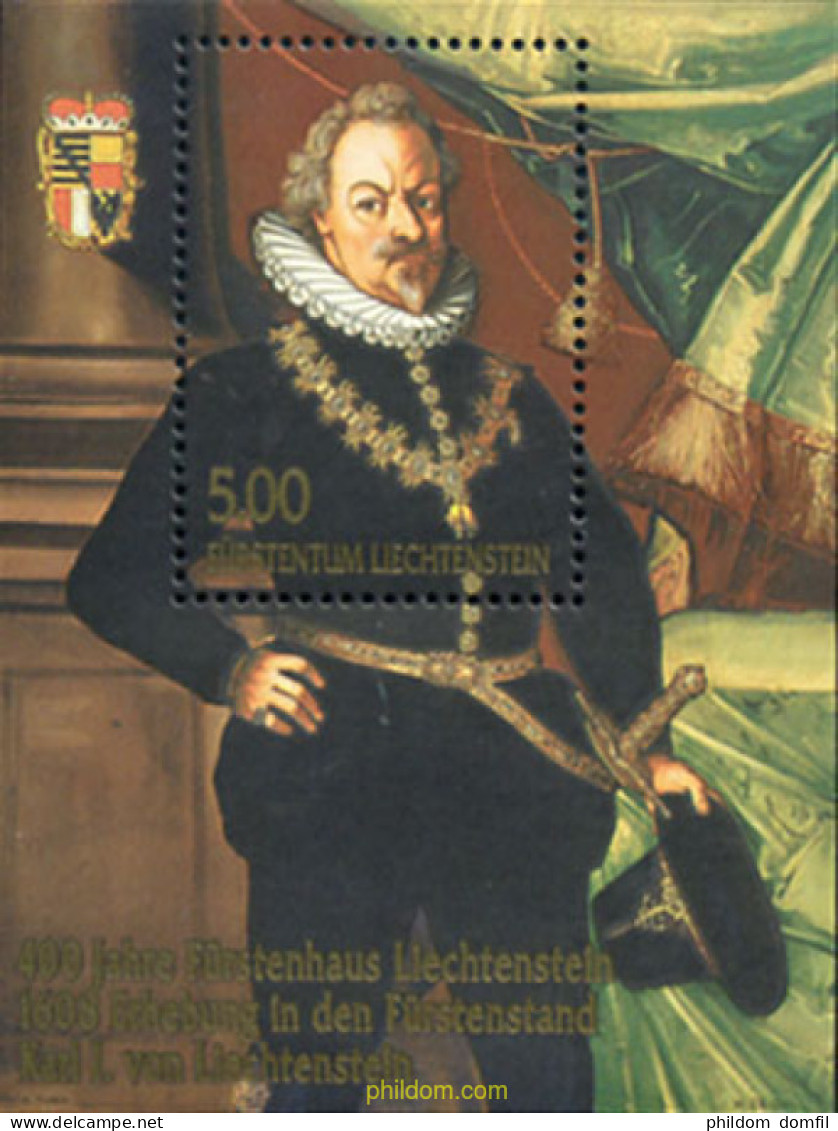 218337 MNH LIECHTENSTEIN 2008 400 ANIVERSARIO DEL PRINCIPADO DE LIECHTESTEIN - Neufs