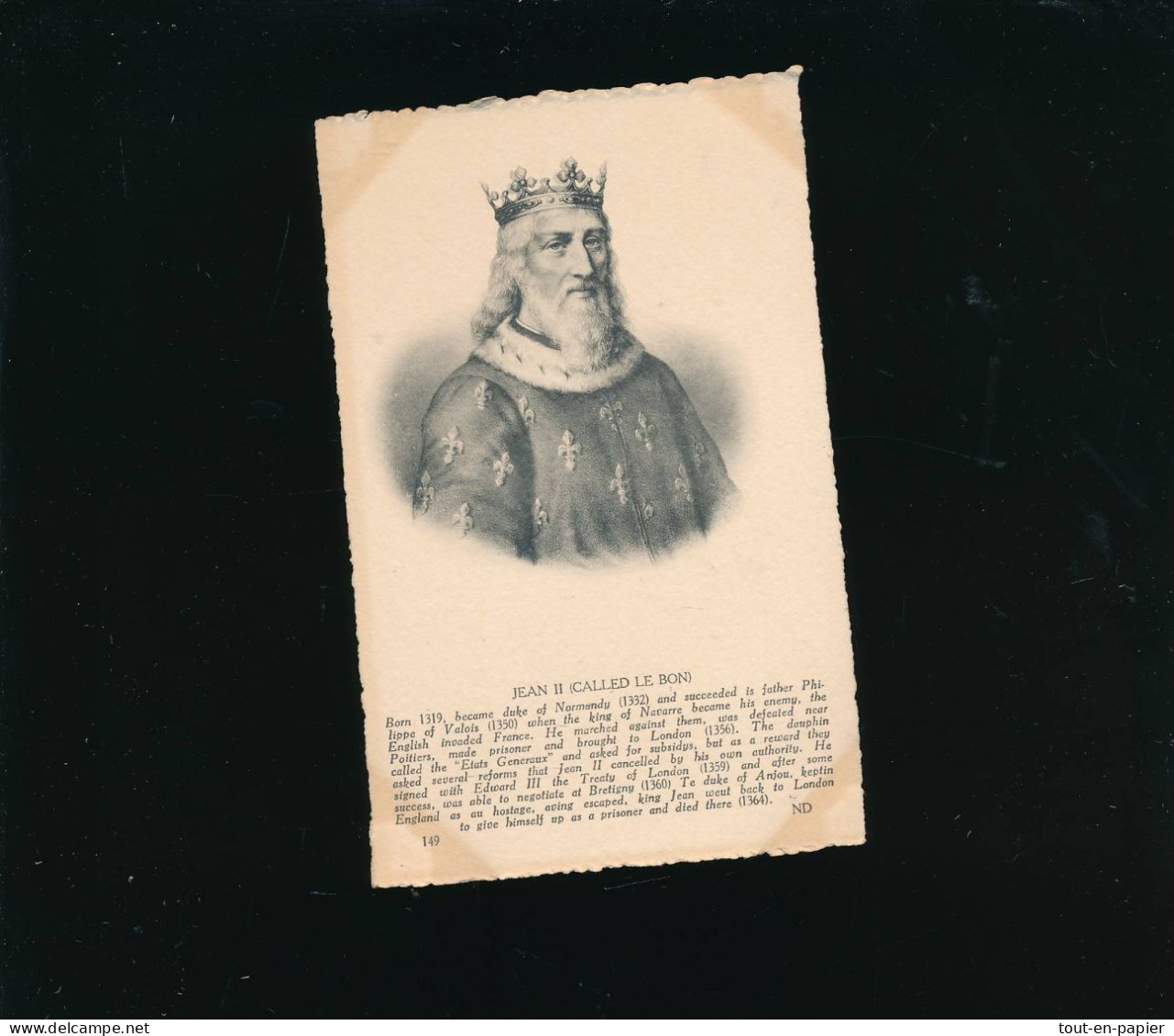 CPA  Histoire - Homme Célèbre - ND Photo - Jean II Le Bon - Histoire