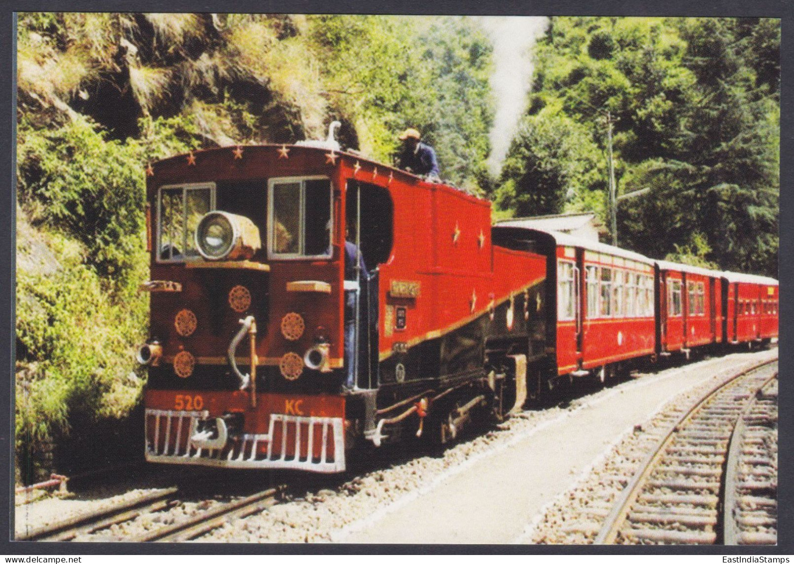 Inde India Mint Postcard Kalka-Shimla Railway, UNESCO World Heritage SIte, Railways, Train Trains, Mountain Steam Engine - India