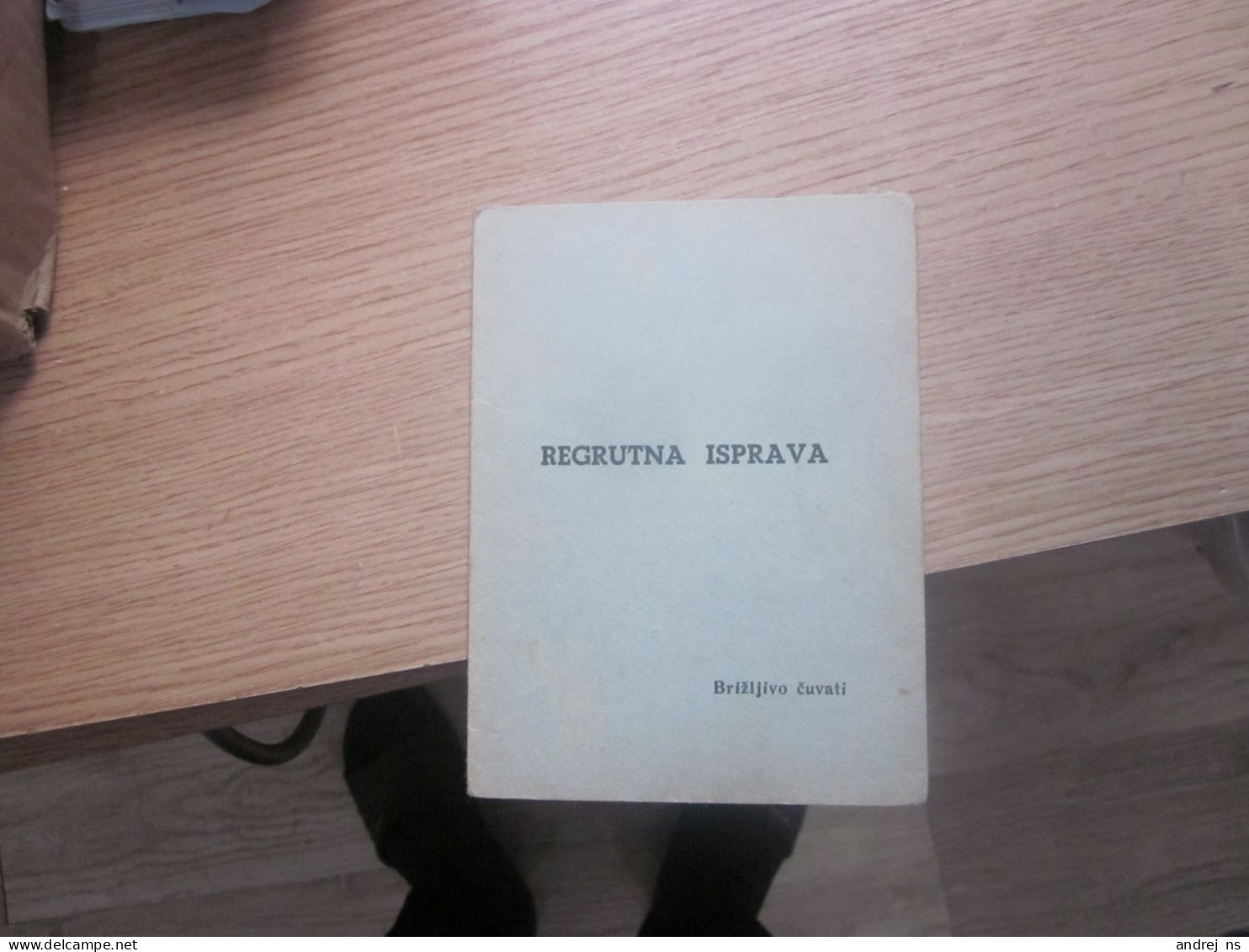 Regrutna Isprava Recruitment Document Slavonski Brod - Documents