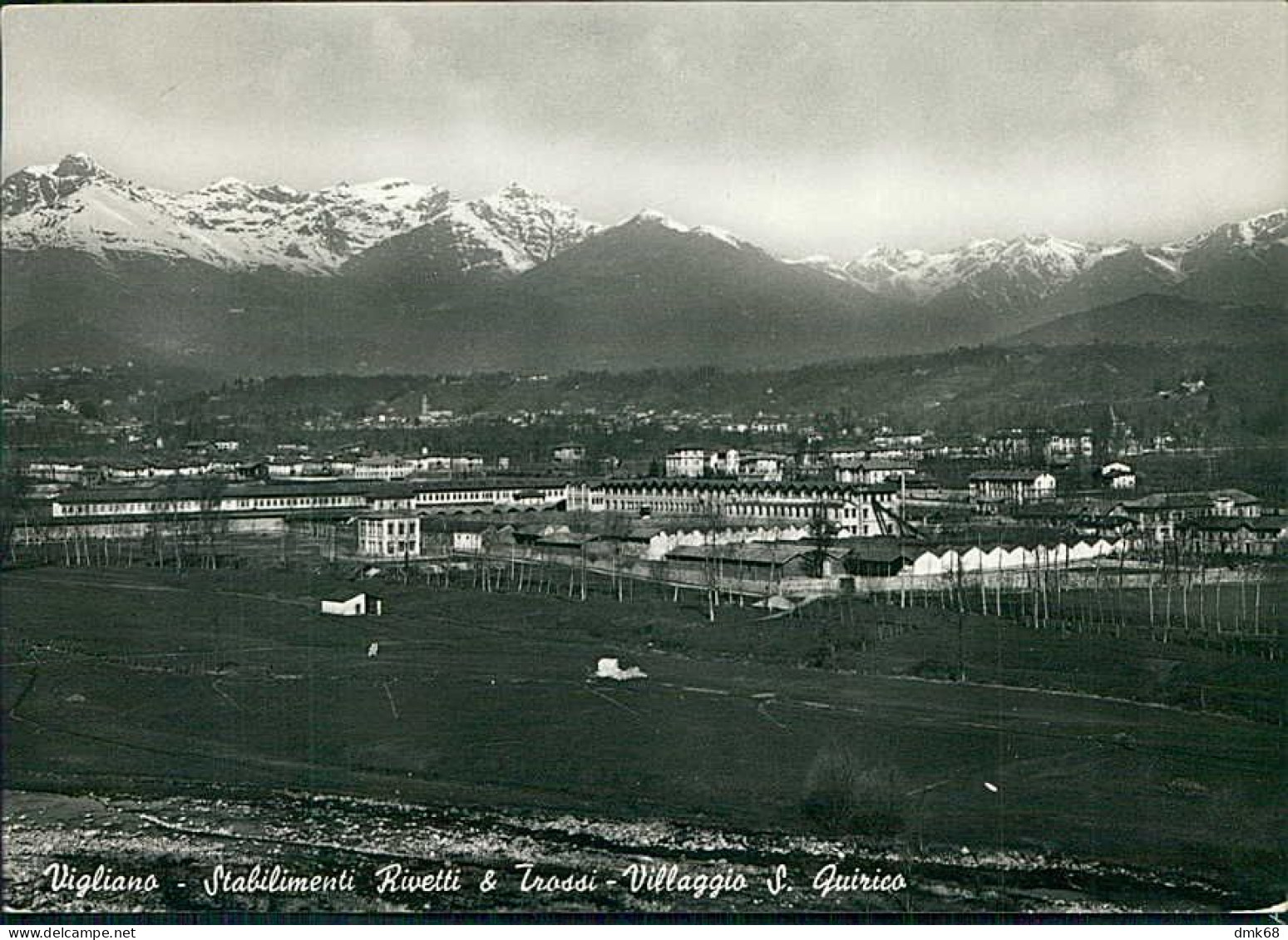 VIGLIANO ( BIELLA ) STABILIMENTI RIVETTI E TROSSI - VILLAGGIO S. QUIRICO - EDIZ. BOBBOLA - SPEDITA 1955 (20653) - Biella