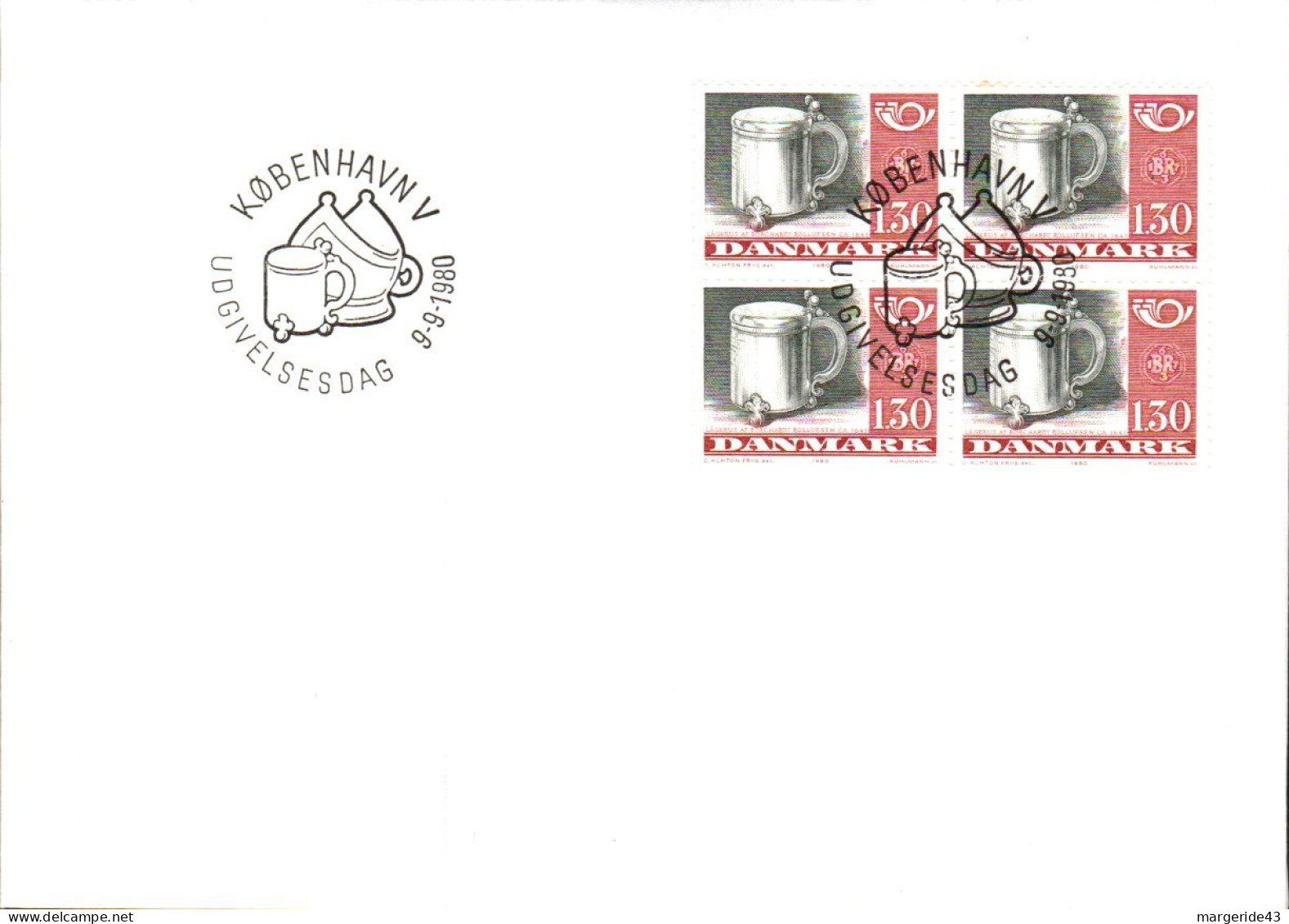 DANEMARK LOT DE 50 LETTRES ET FDC