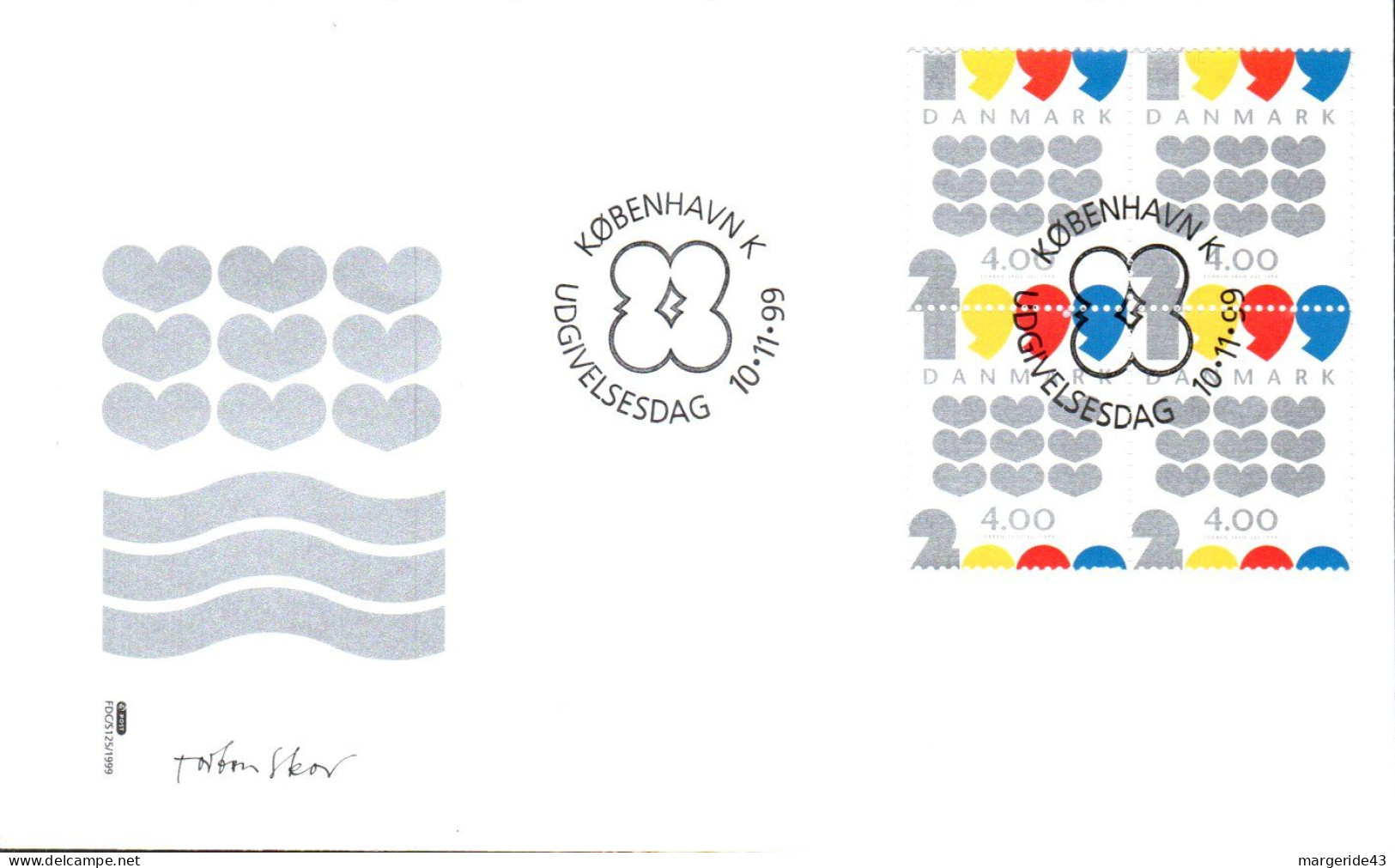 DANEMARK LOT DE 50 LETTRES ET FDC