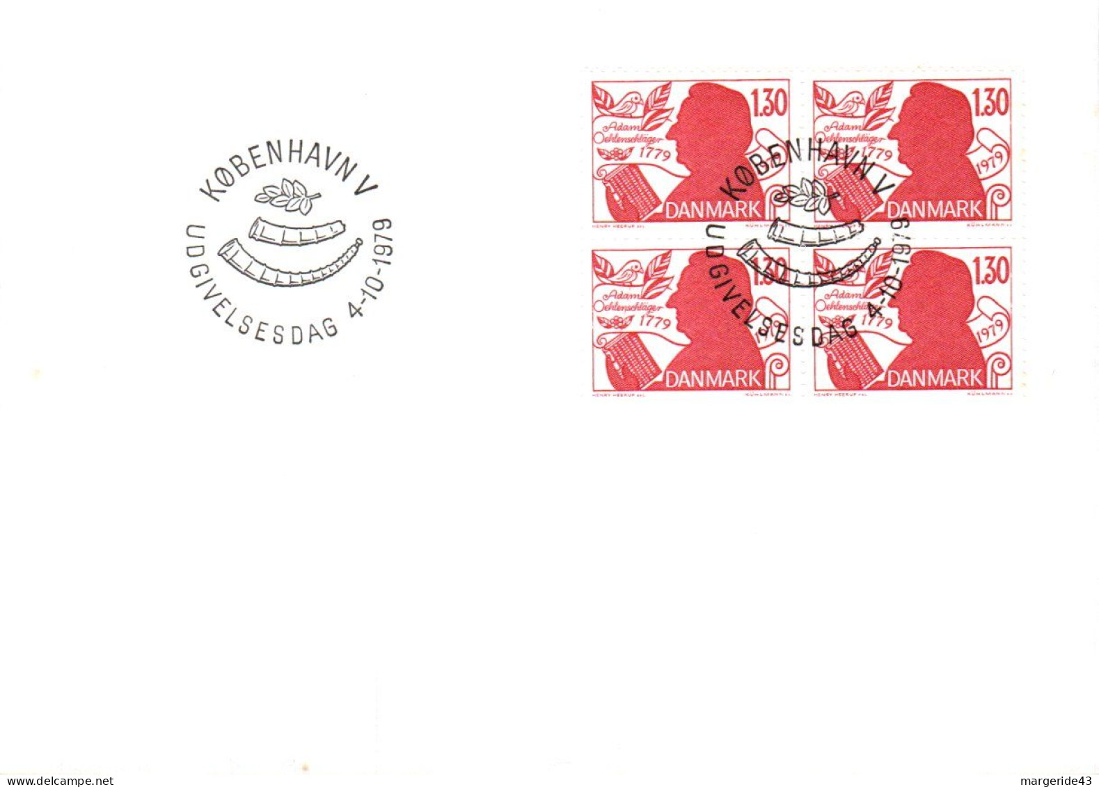 DANEMARK LOT DE 50 LETTRES ET FDC