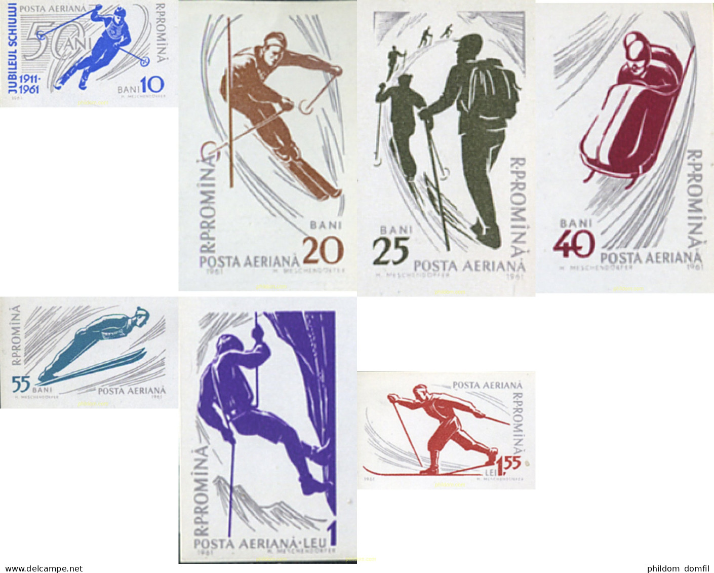 356225 MNH RUMANIA 1961 DEPORTES DE MONTAÑA - Altri & Non Classificati