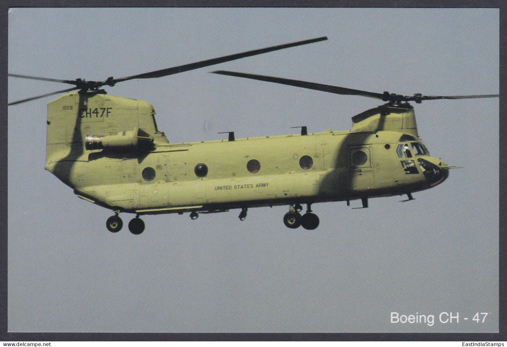 Inde India 2007 Mint Postcard Bangalore Air Show Boeing CH-47, United States Army, Aircraft, Aeroplane, Airplane - India