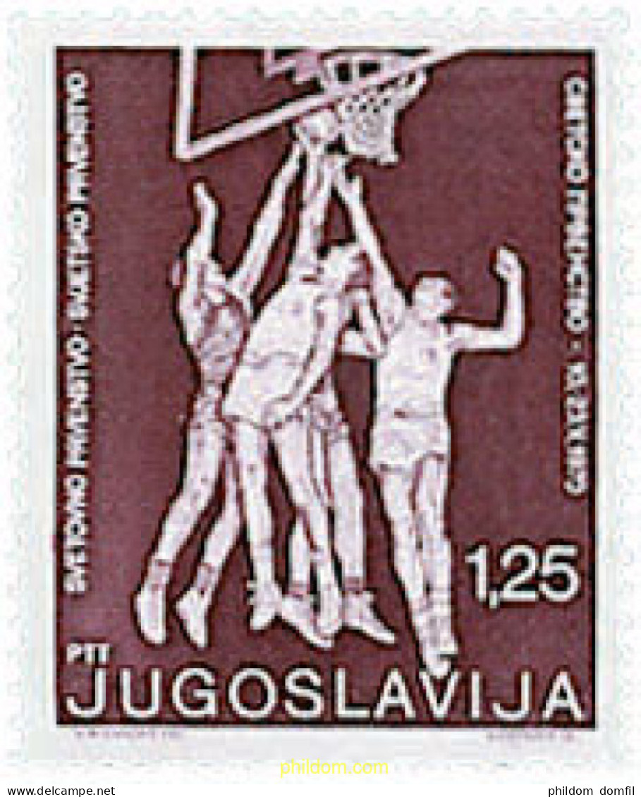 52022 MNH YUGOSLAVIA 1970 6 CAMPEONATO DEL MUNDO DE BALONCESTO - Unused Stamps