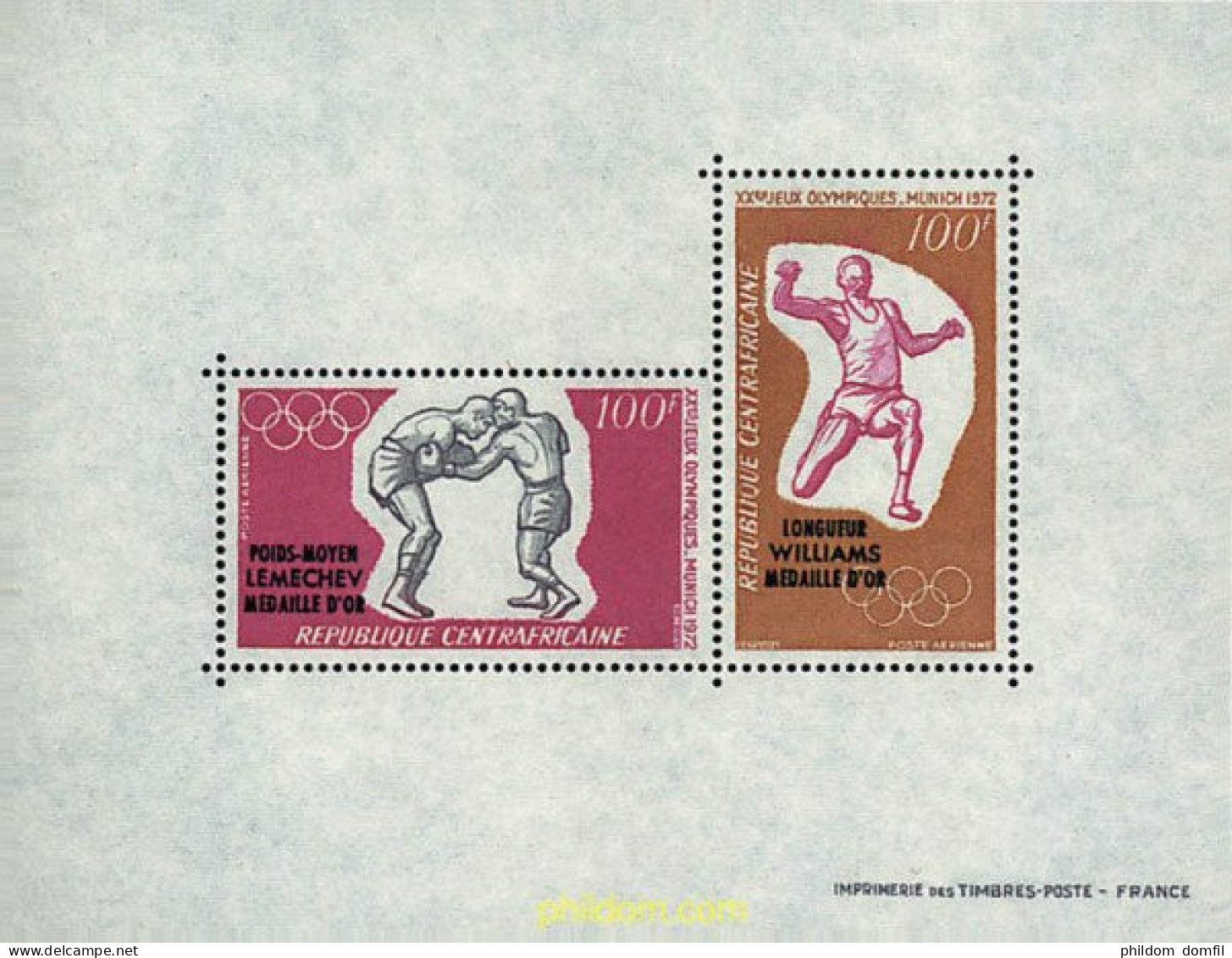 50778 MNH CENTROAFRICANA 1972 20 JUEGOS OLIMPICOS VERANO MUNICH 1972 - República Centroafricana