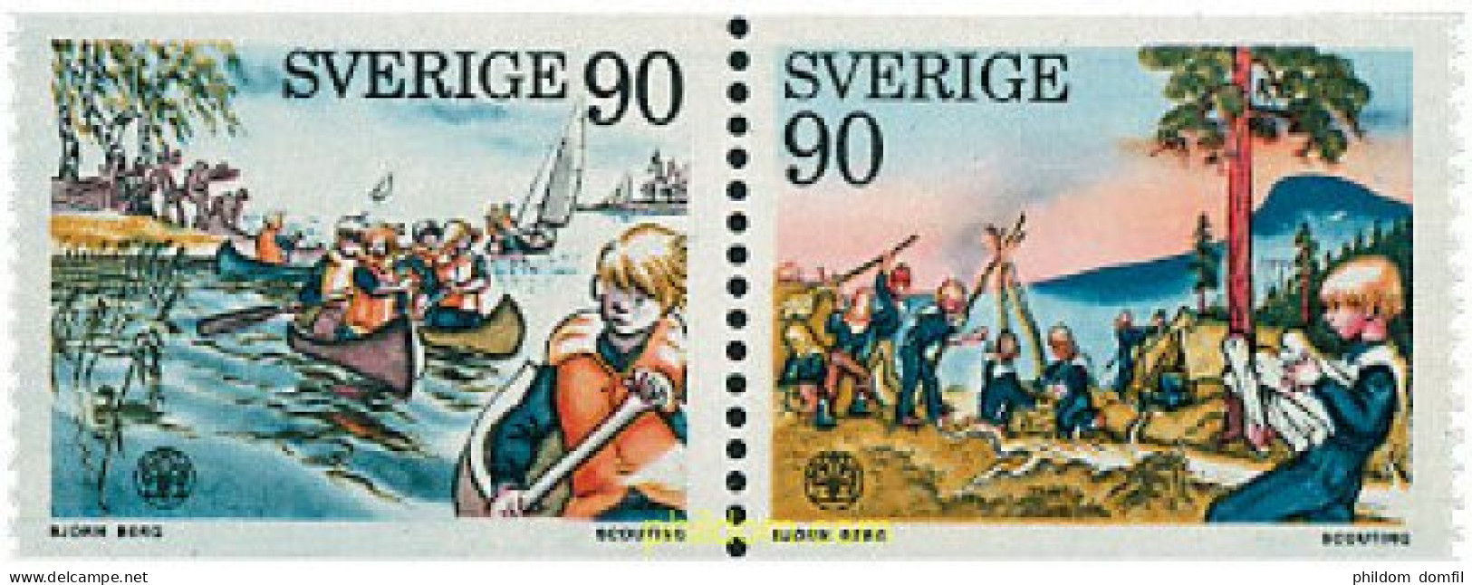 6489 MNH SUECIA 1975 ESCULTISMO EN SUECIA - Unused Stamps