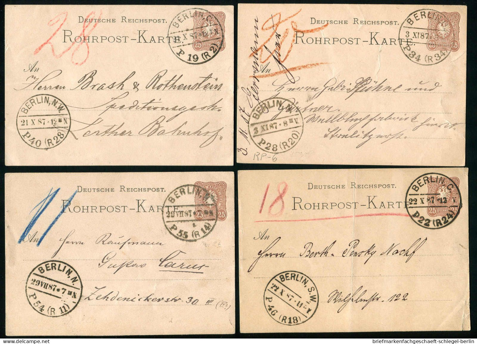 Berlin, 1887, RP 6, Brief - Autres & Non Classés