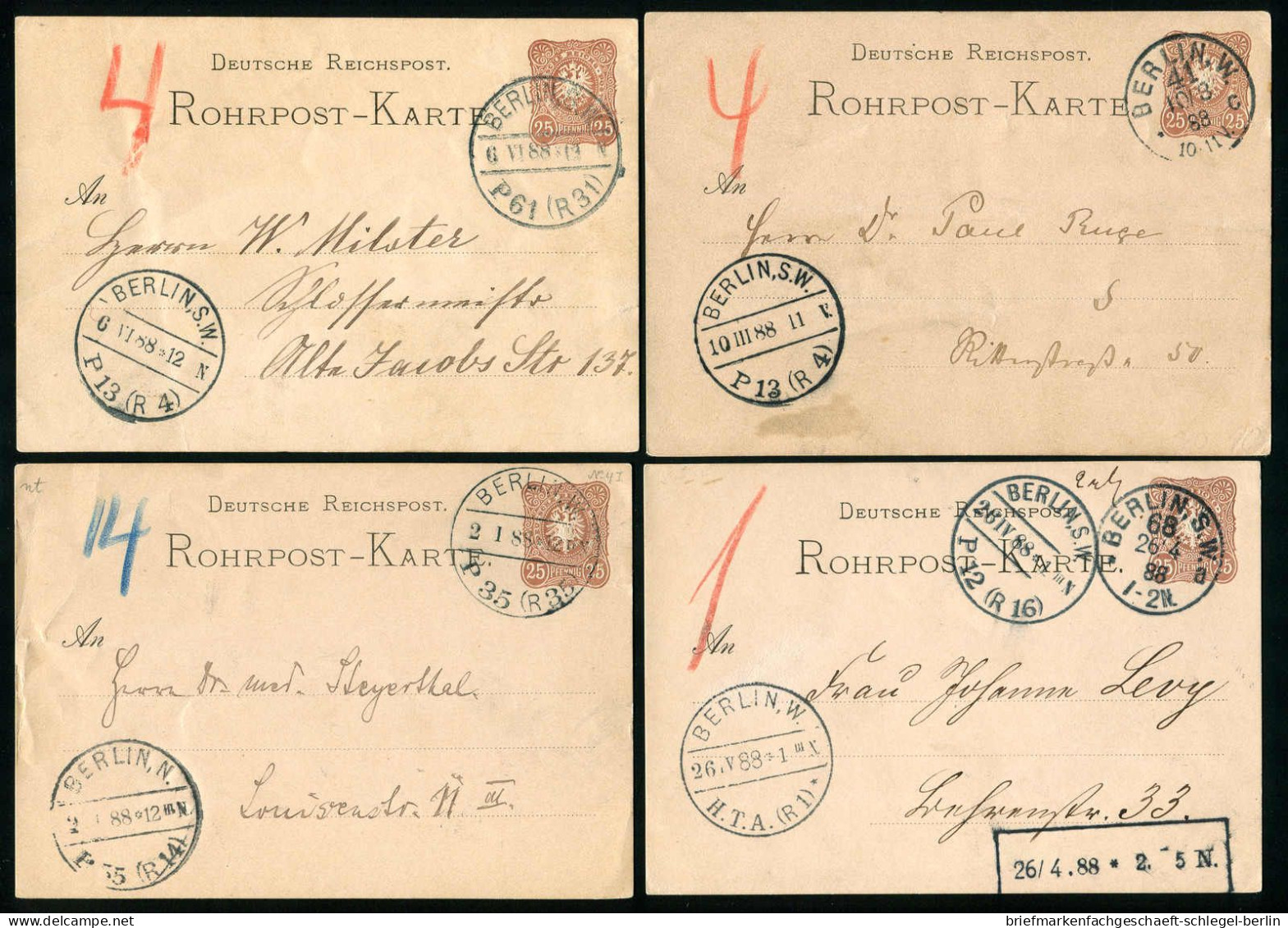 Berlin, 1888, RP 6, Brief - Autres & Non Classés