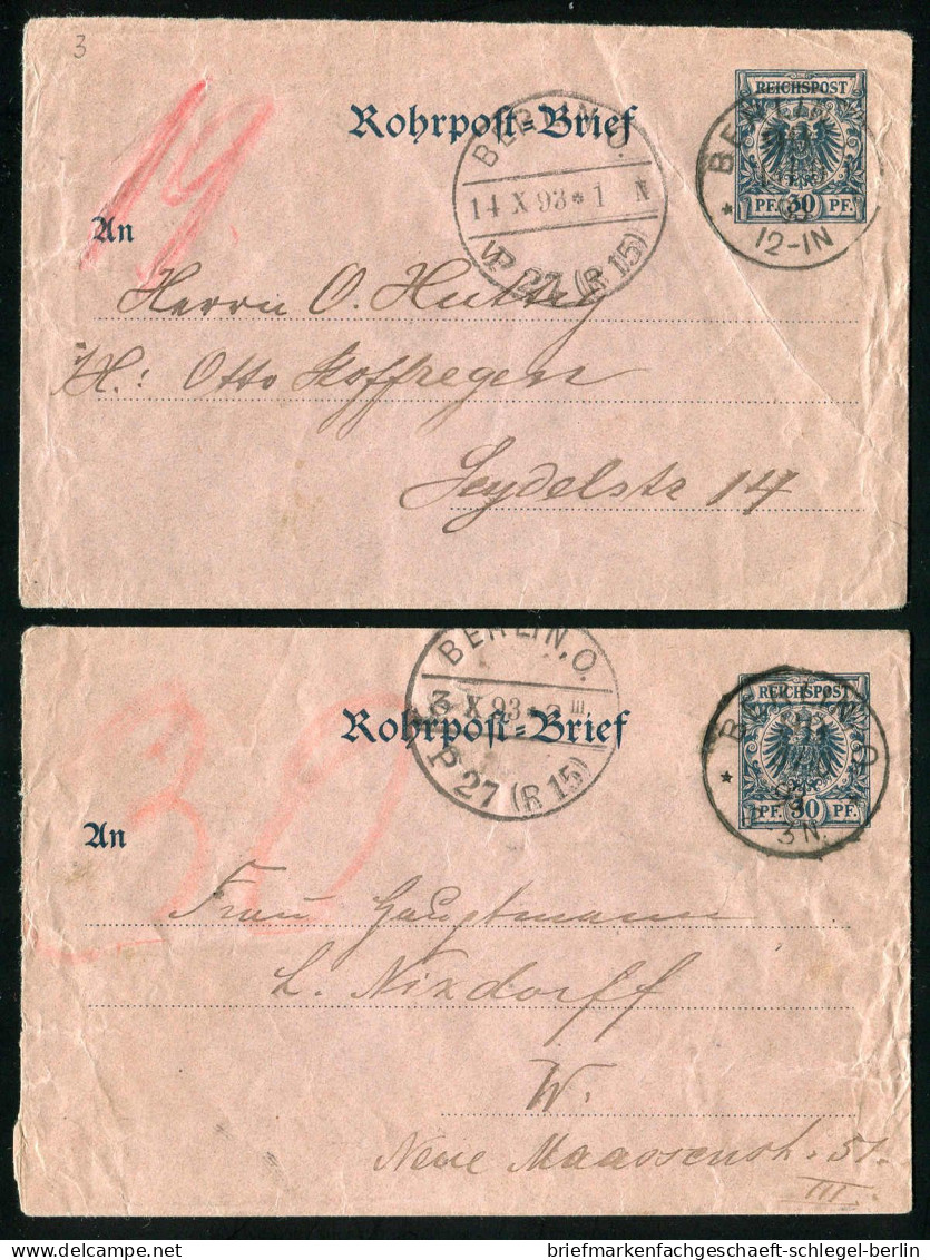 Berlin, 1893, RU 3, Brief - Autres & Non Classés