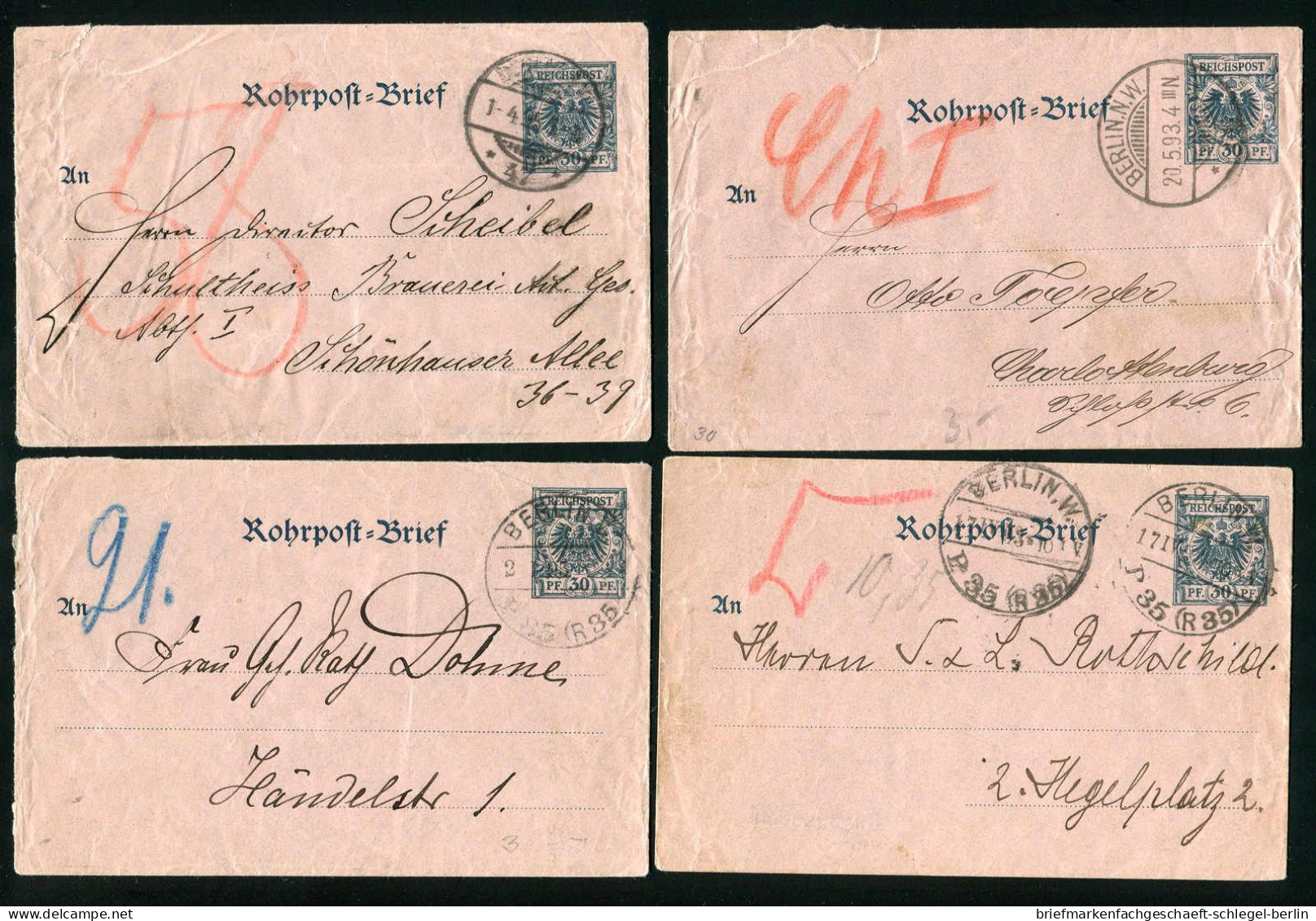 Berlin, 1893, RU 3, Brief - Autres & Non Classés