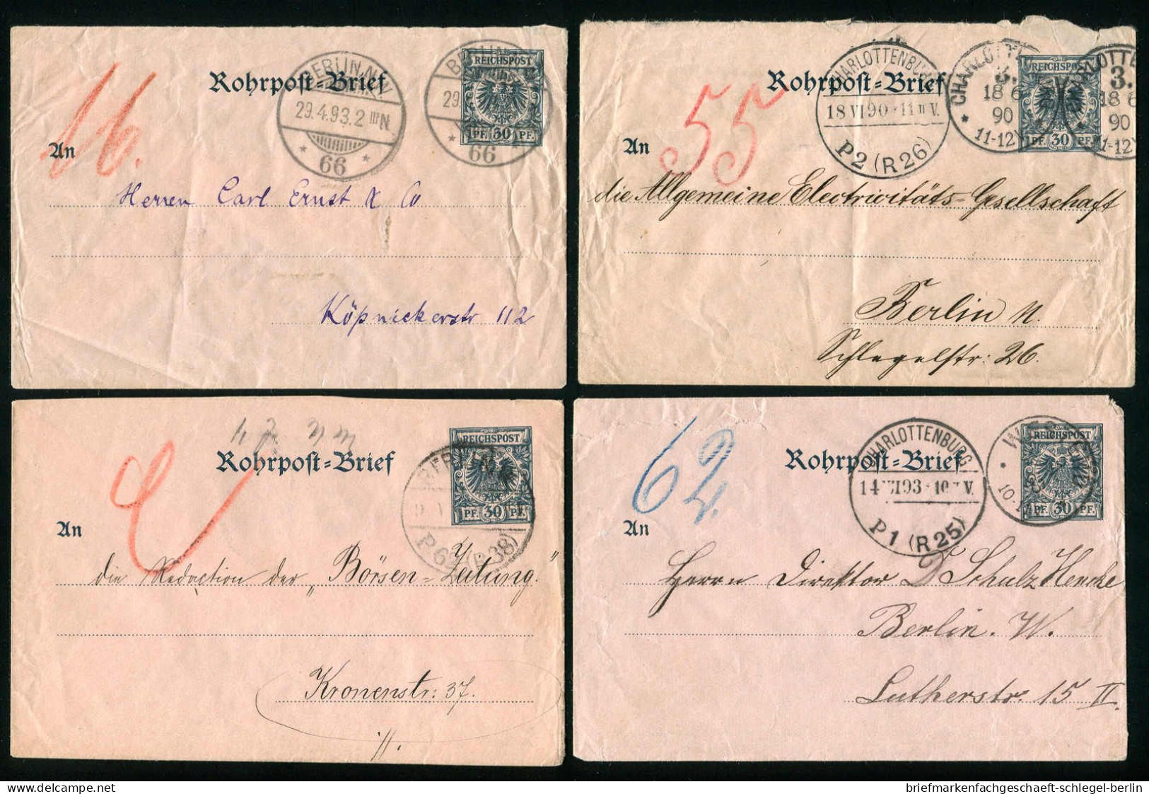 Berlin, 1890, RU 2, Brief - Autres & Non Classés