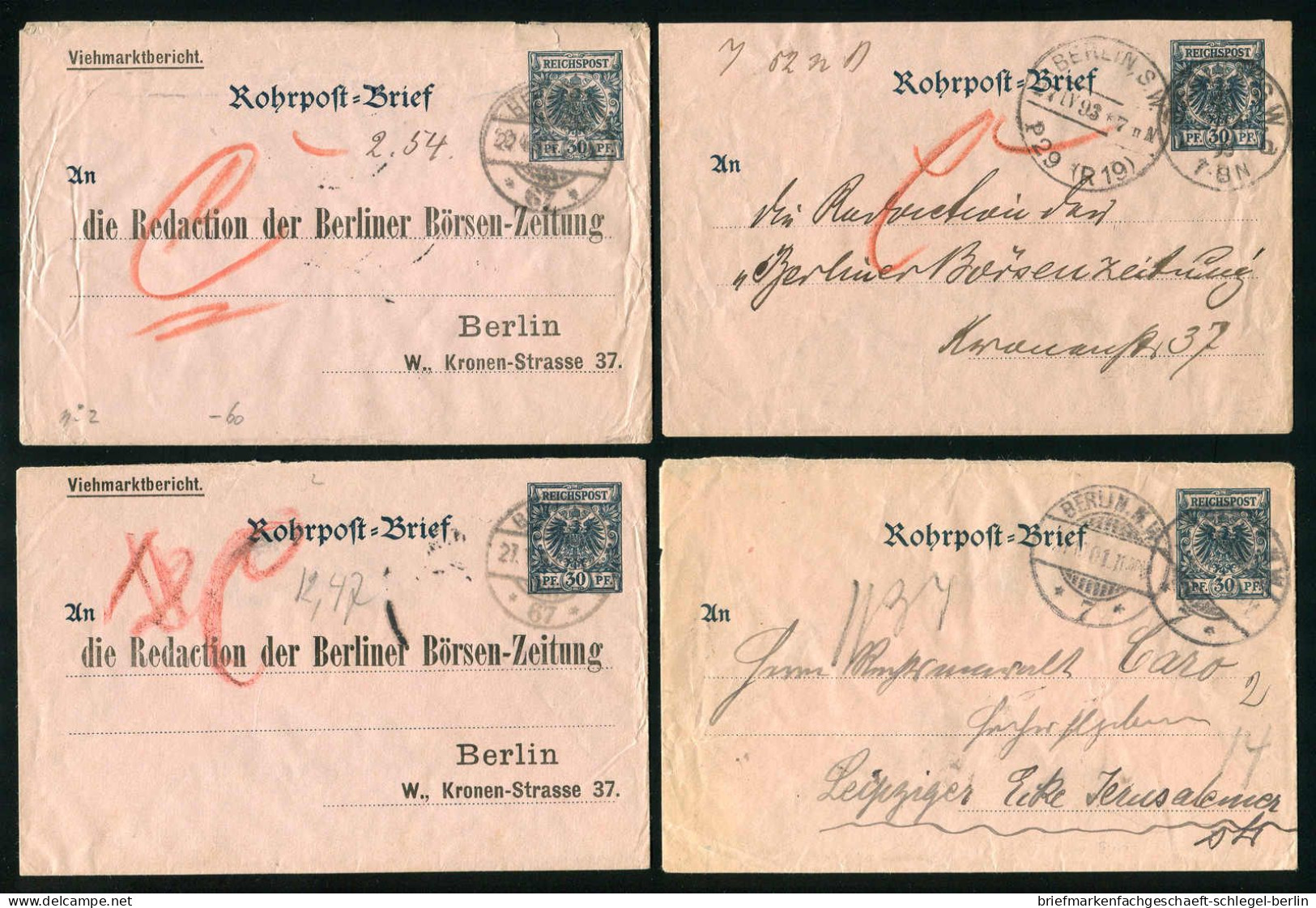 Berlin, 1890, RU 2, Brief - Sonstige & Ohne Zuordnung
